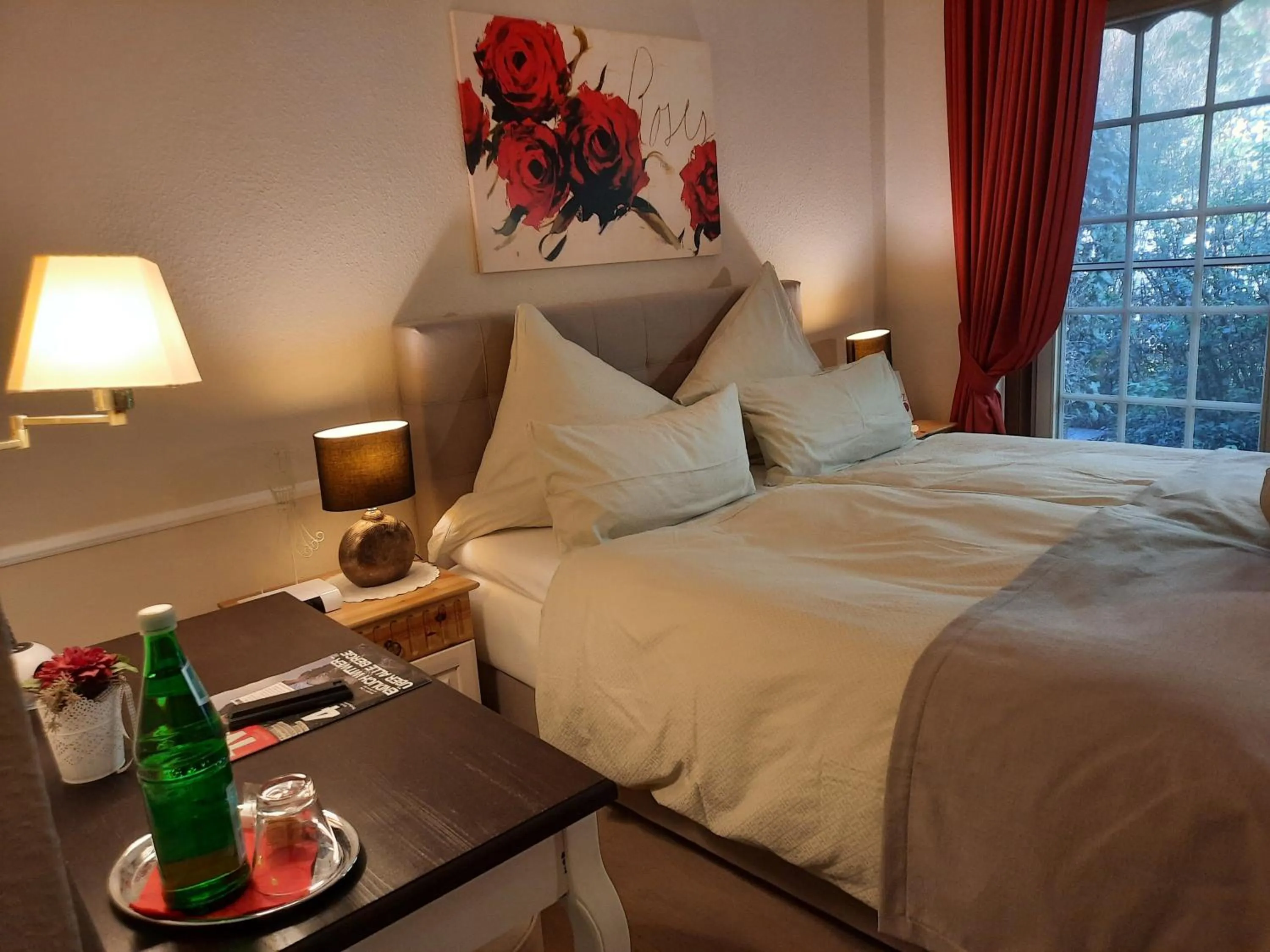 Bed in Landhaus Zum Heidewanderer mit THERMEplus