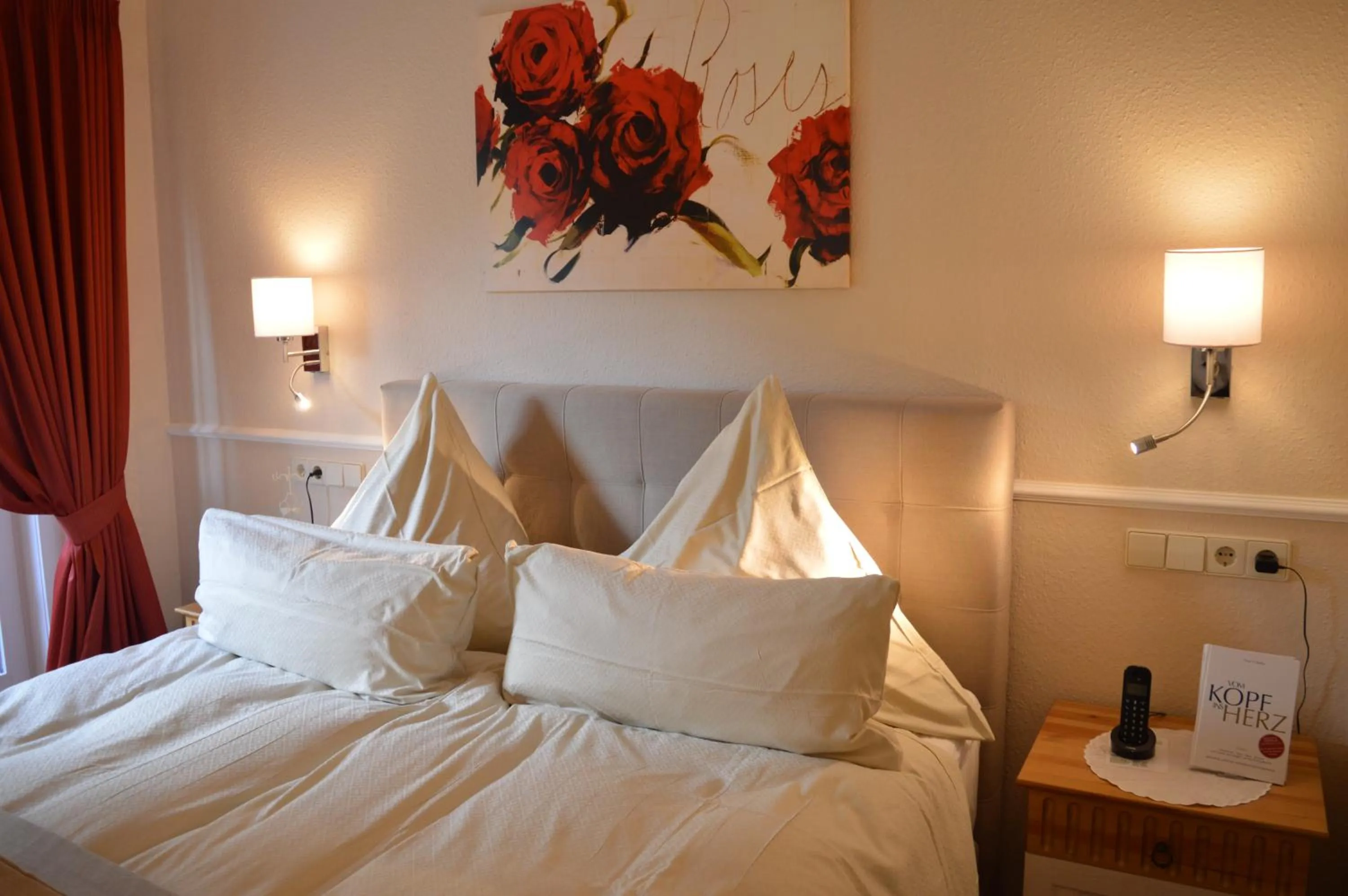 Bed in Landhaus Zum Heidewanderer mit THERMEplus