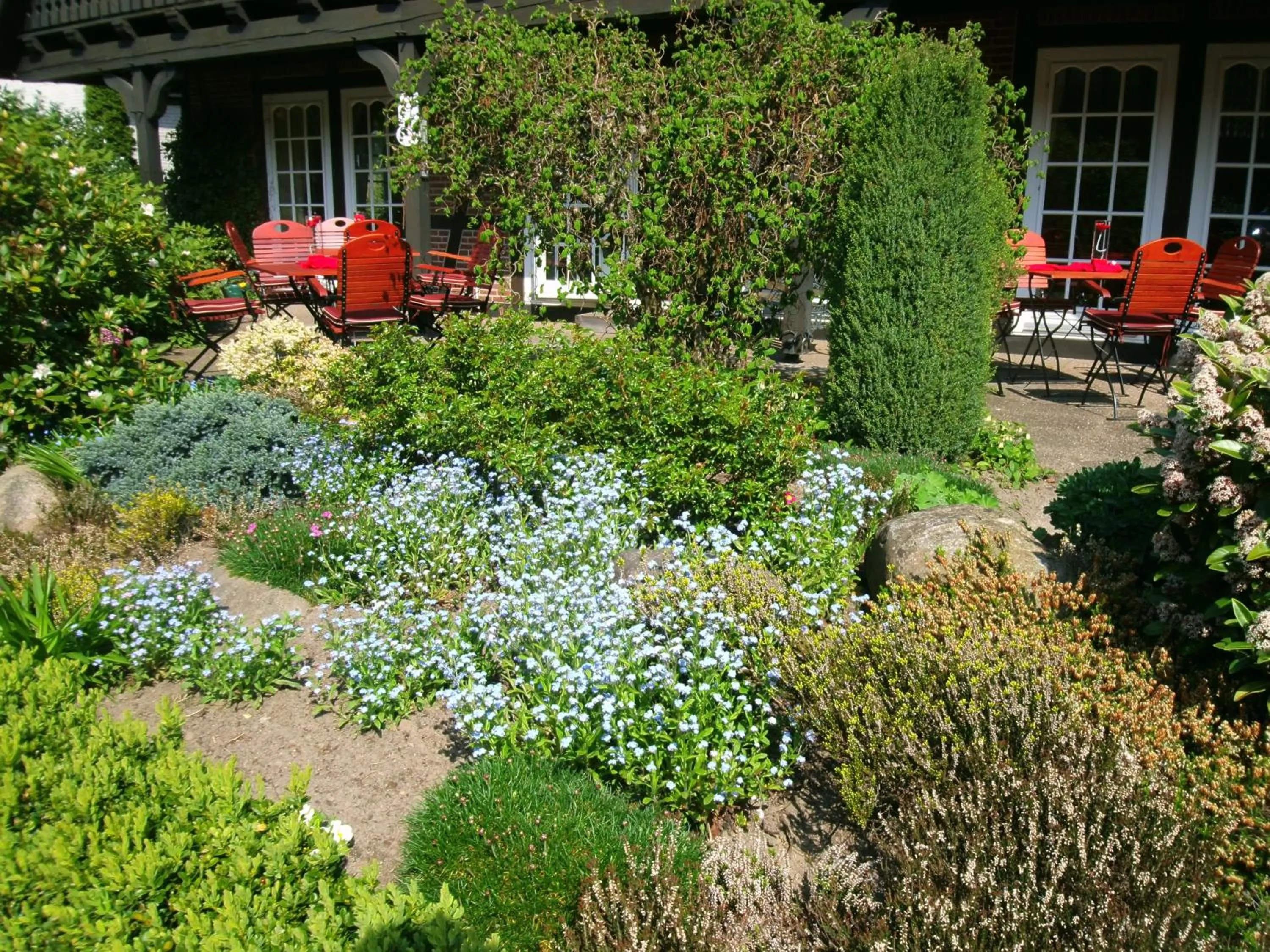 Garden in Landhaus Zum Heidewanderer mit THERMEplus