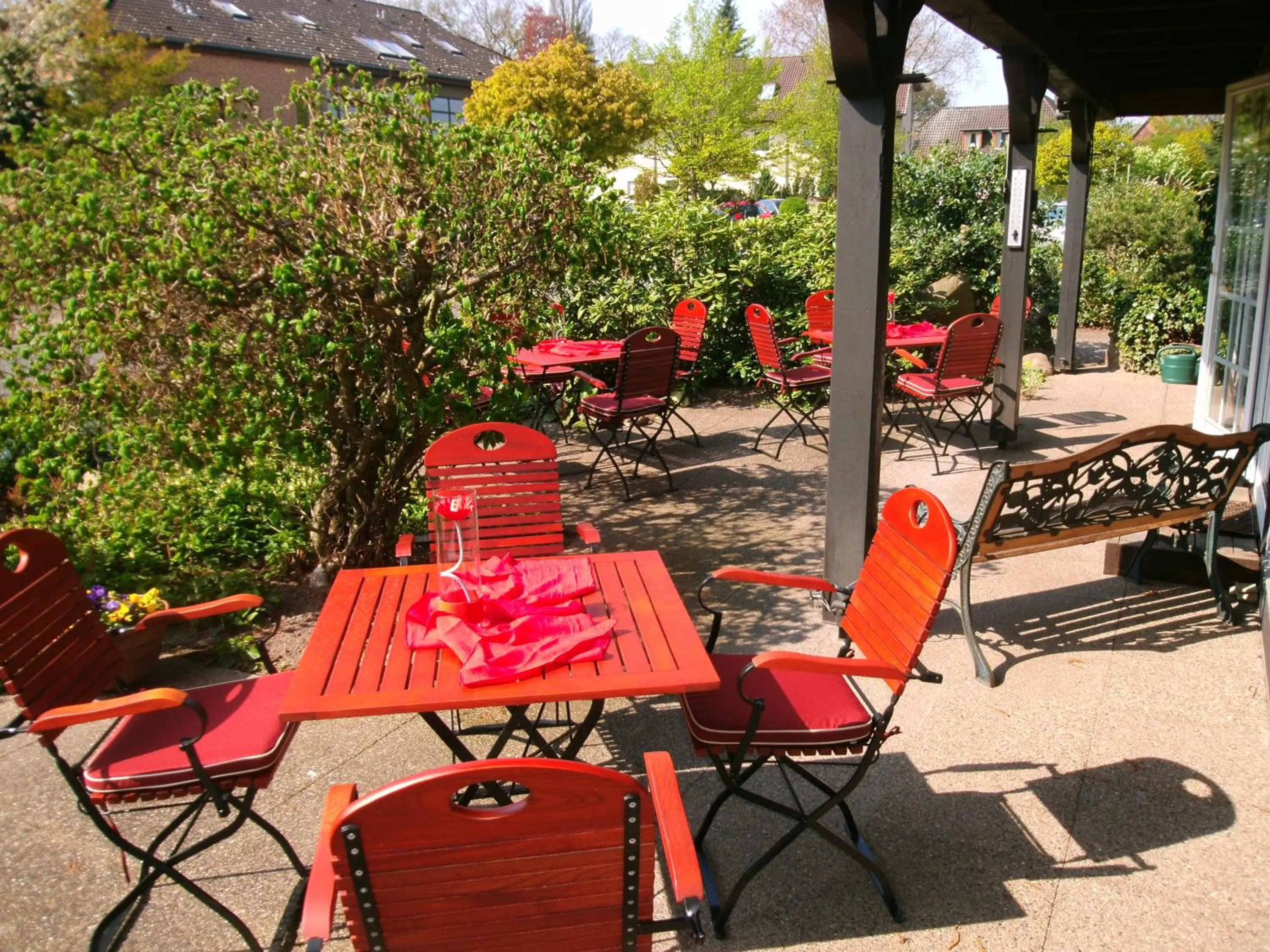 Garden in Landhaus Zum Heidewanderer mit THERMEplus