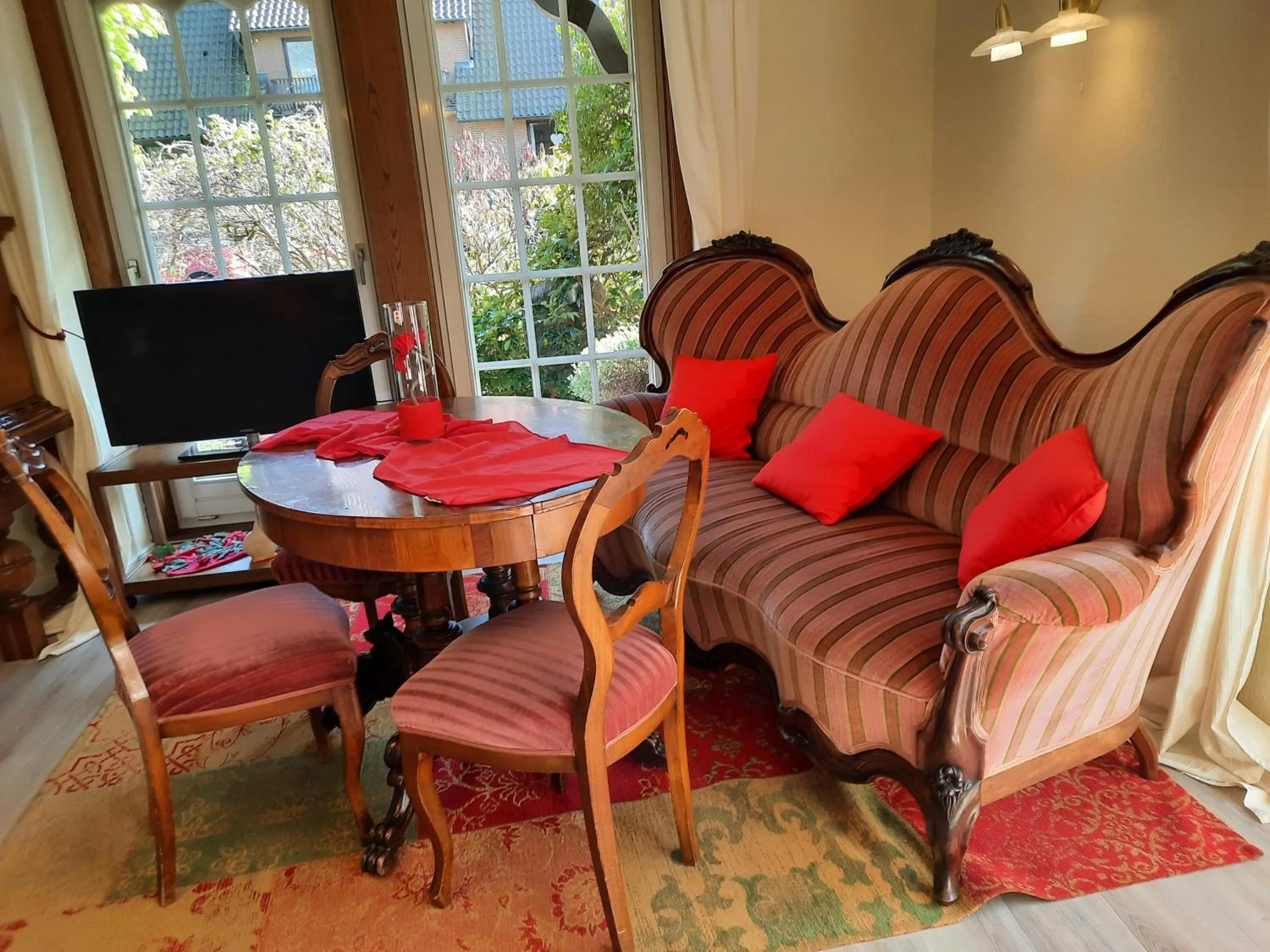 Seating area in Landhaus Zum Heidewanderer mit THERMEplus