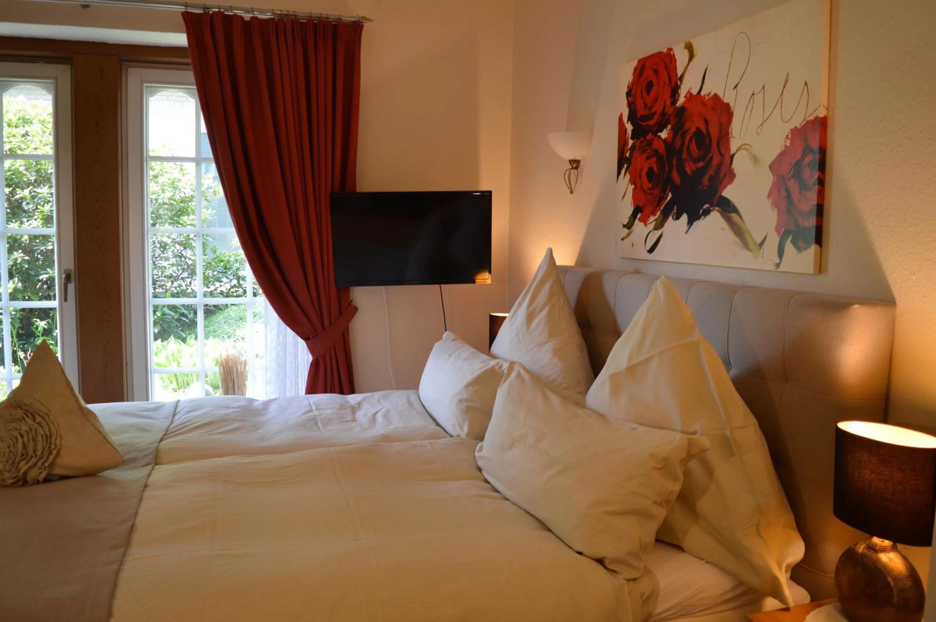 Bed in Landhaus Zum Heidewanderer mit THERMEplus