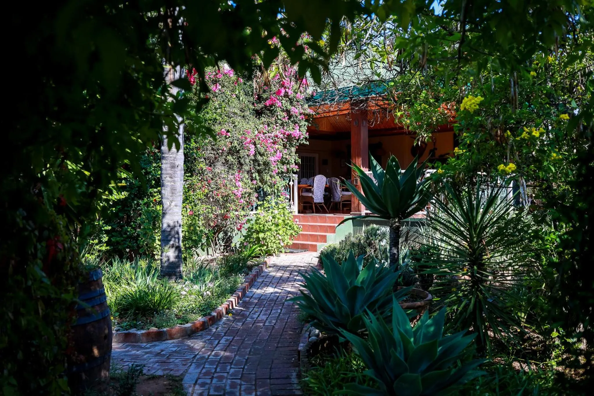 Garden view in Altes Landhaus Country Lodge