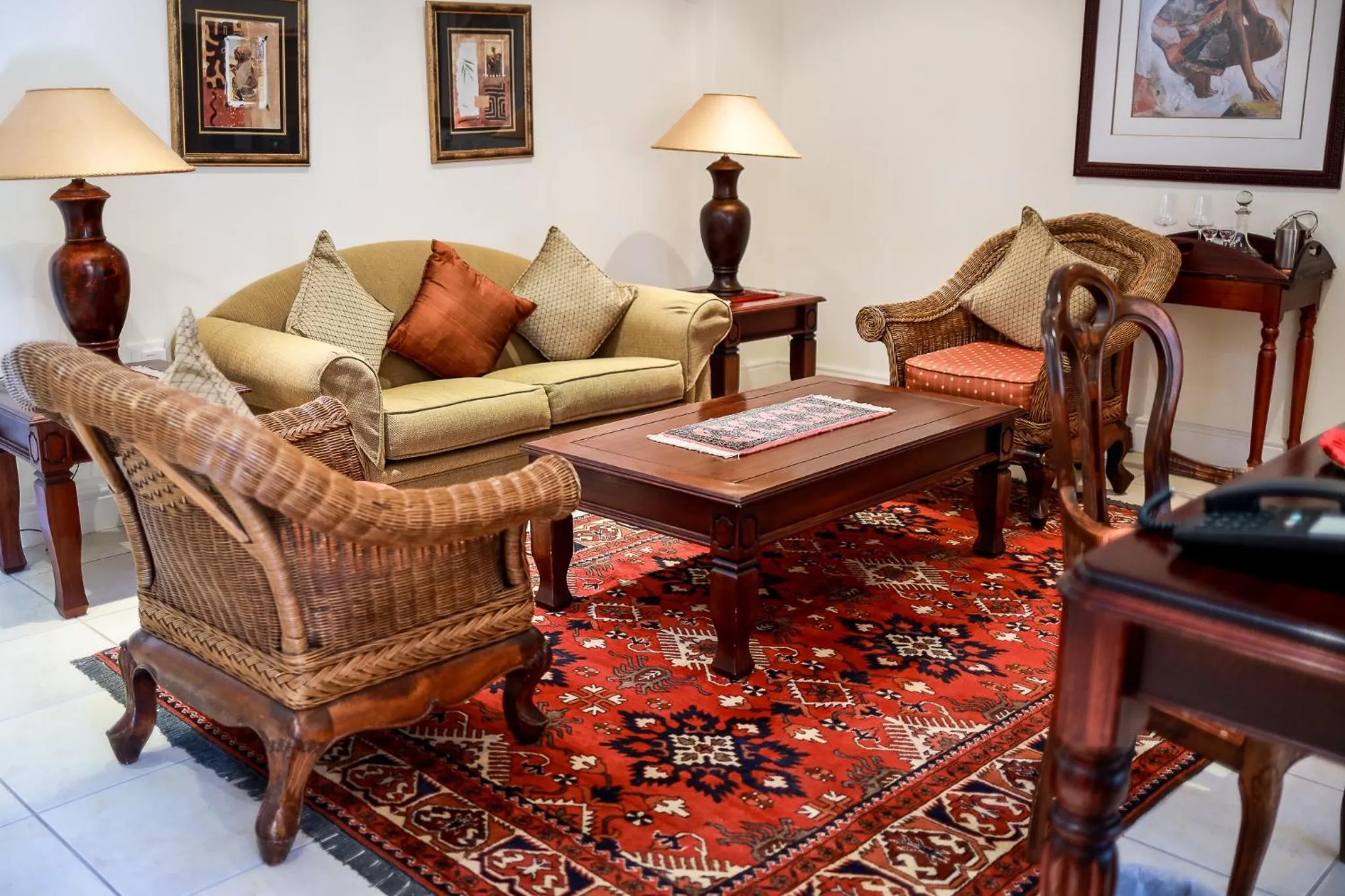 Lounge or bar in Altes Landhaus Country Lodge