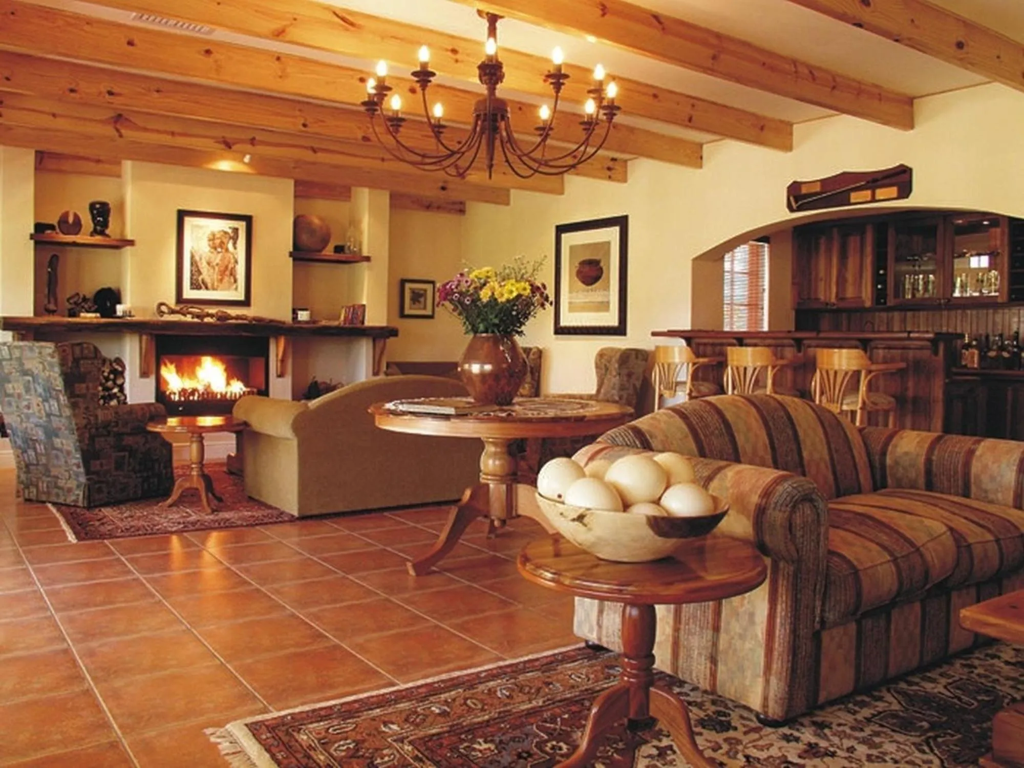 Lounge or bar in Altes Landhaus Country Lodge