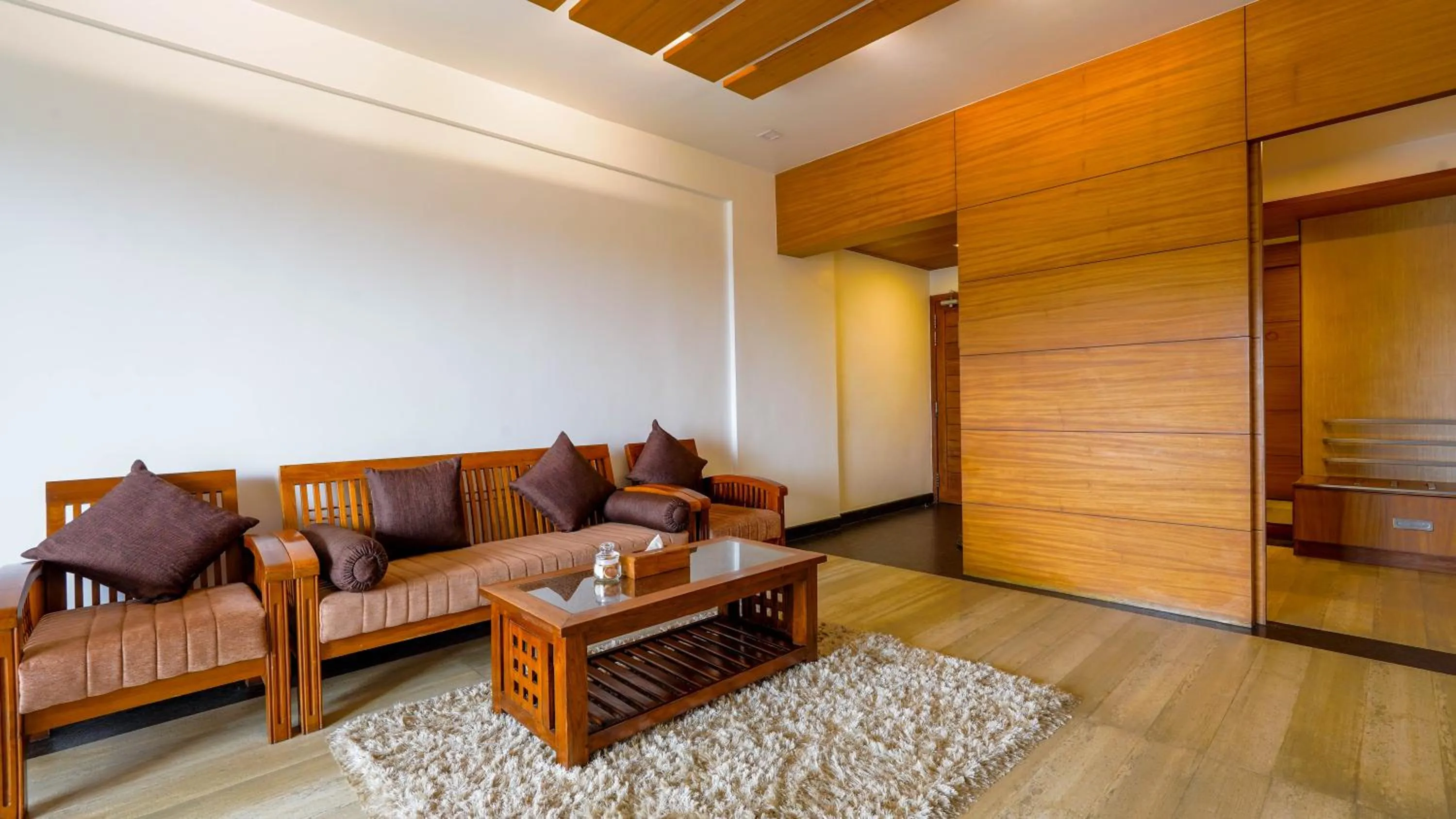 Living room in Chandys Windy Woods Munnar