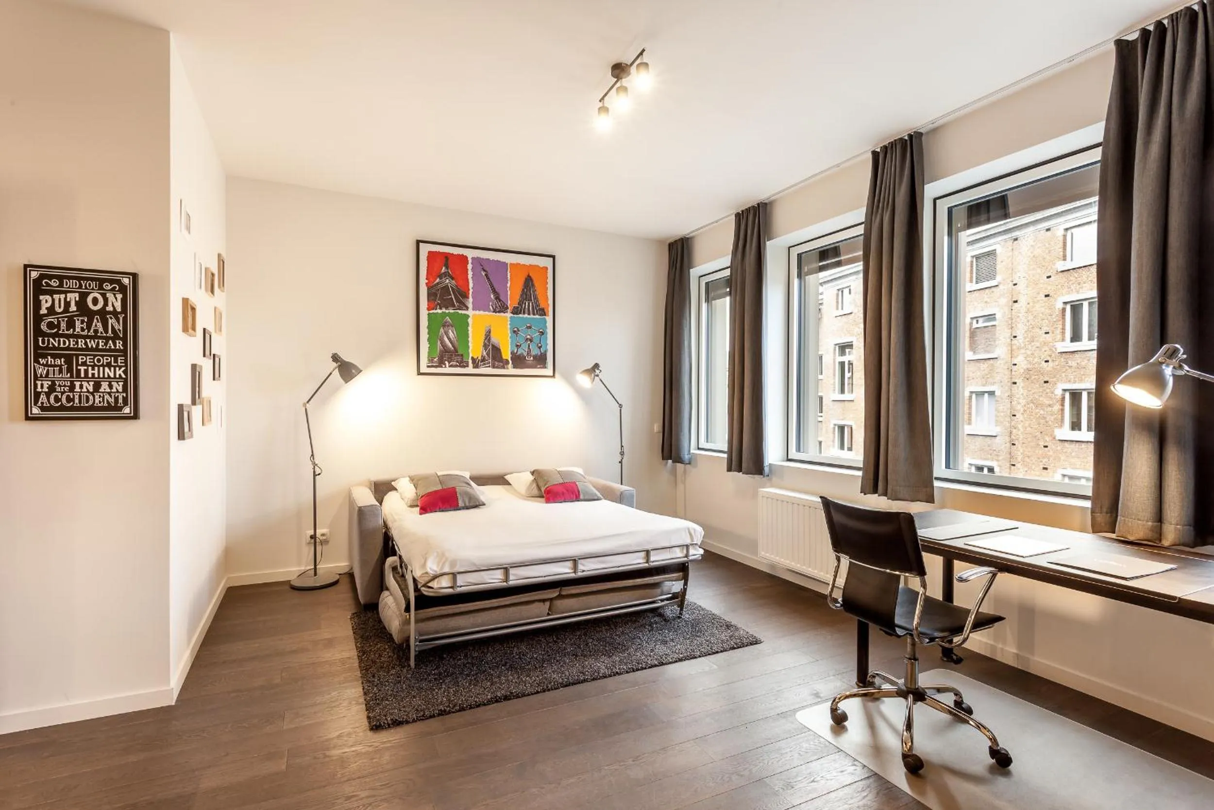 Photo of the whole room, Bed in Getaway Leuven