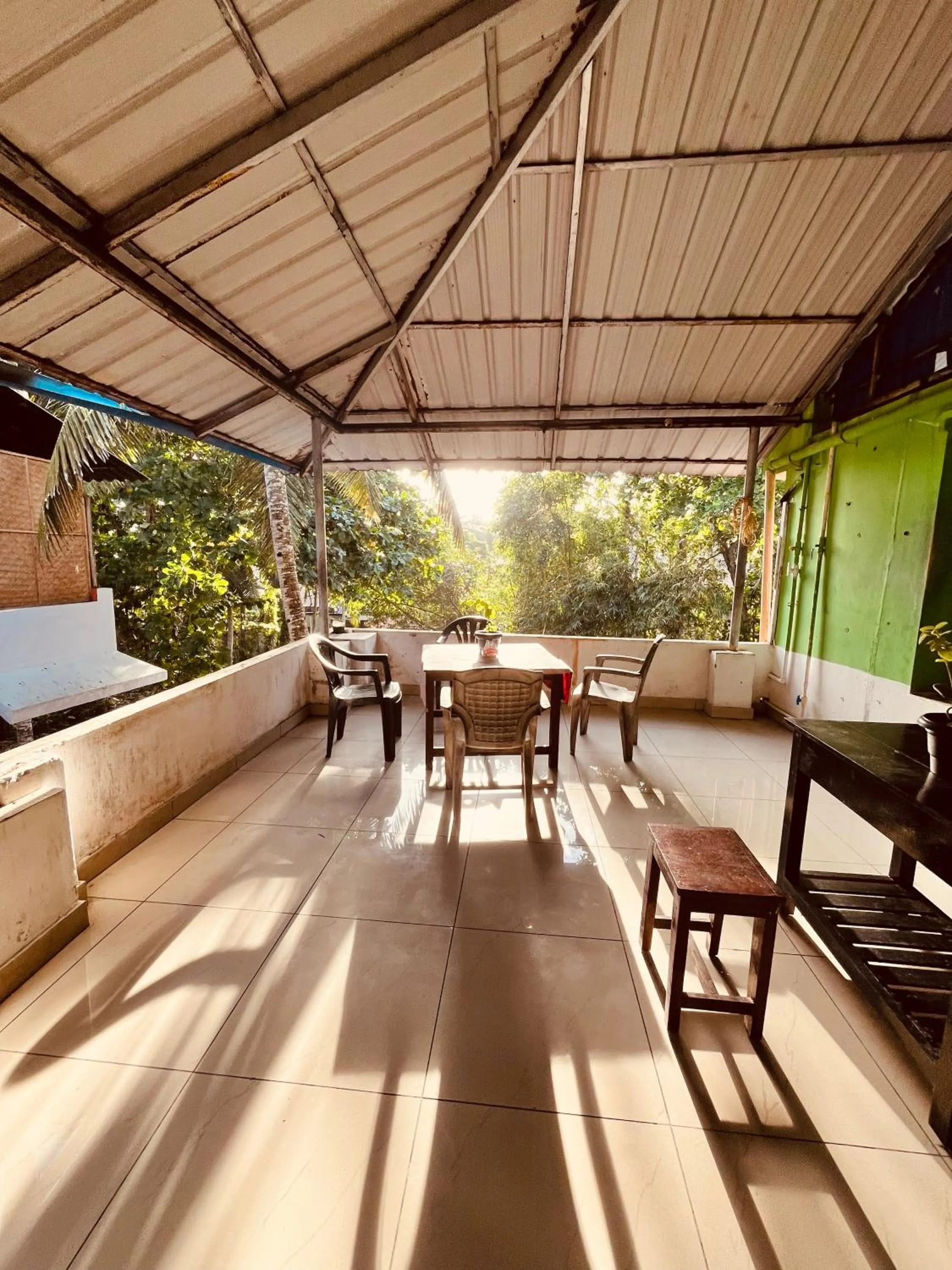 Balcony/Terrace in Santa Maria Hostel Kovalam