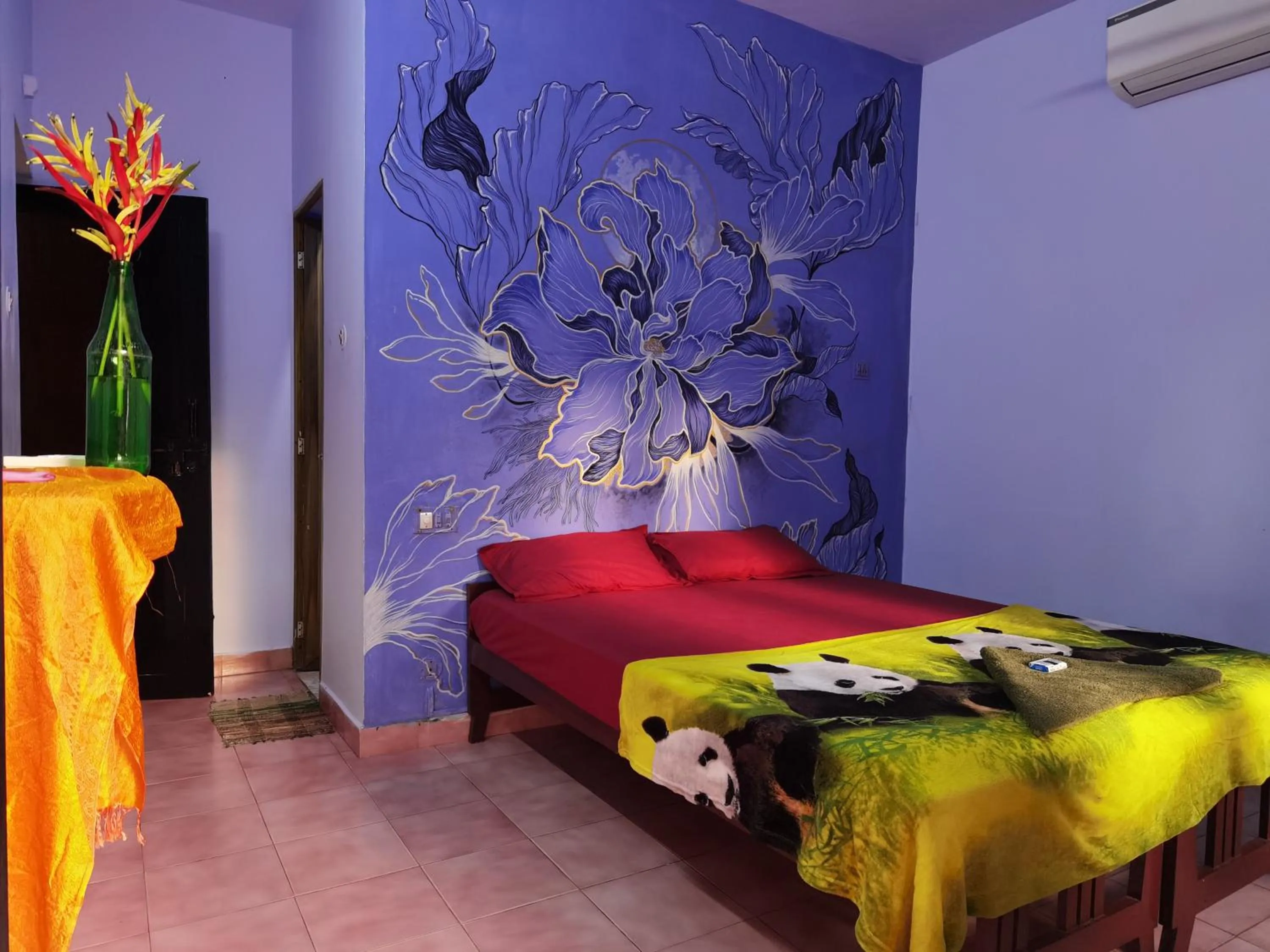 Bed in Santa Maria Hostel Kovalam