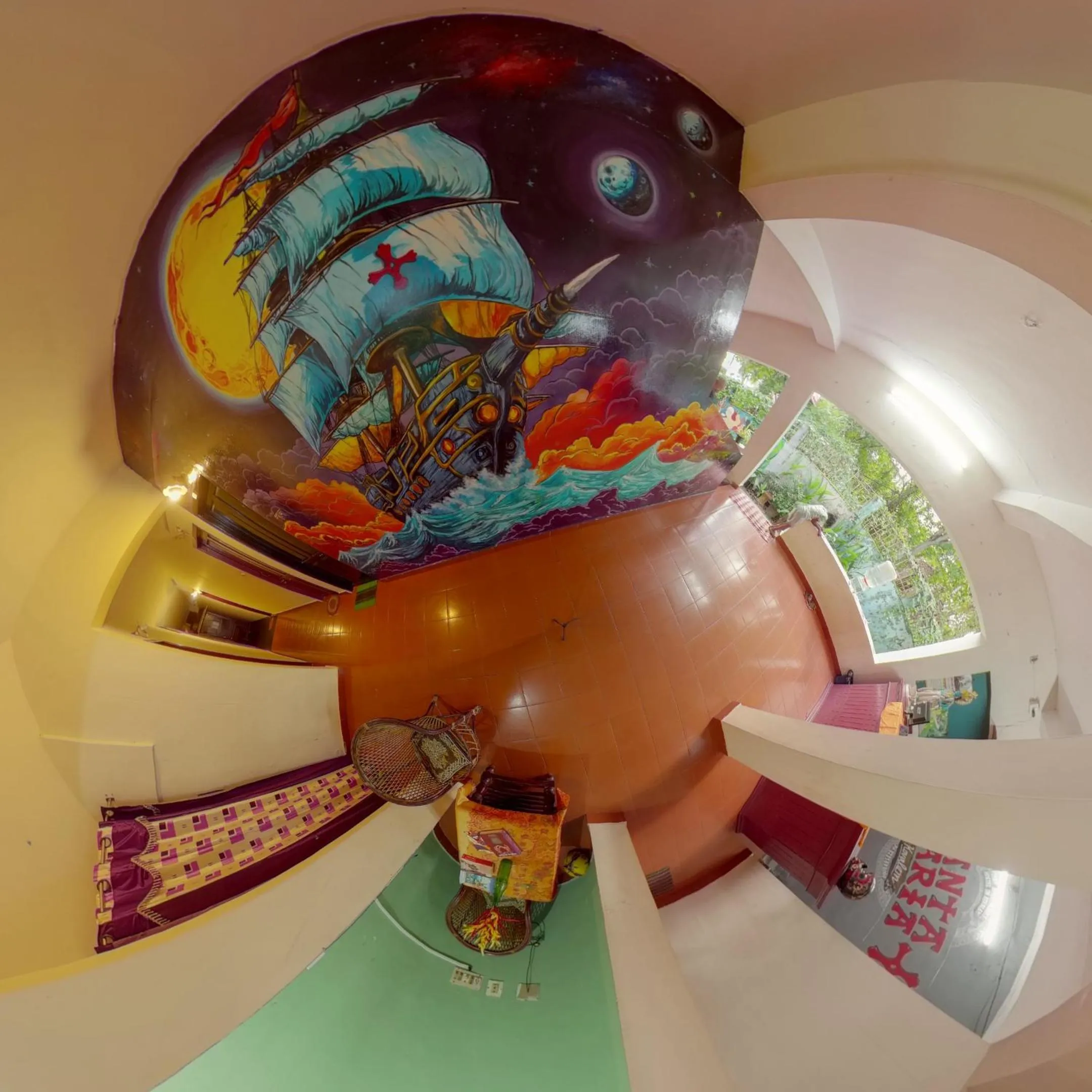 Property building in Santa Maria Hostel Kovalam