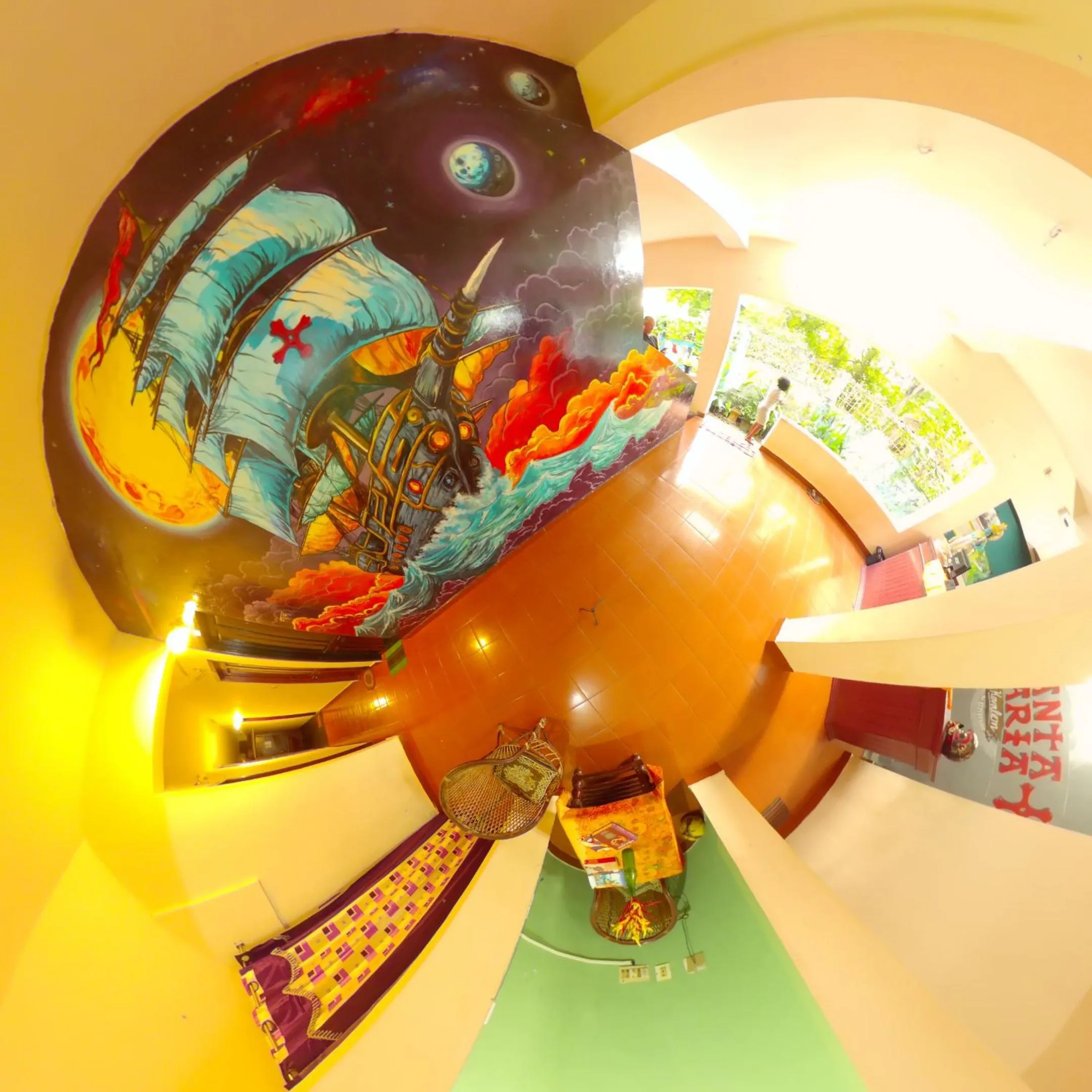 Property building in Santa Maria Hostel Kovalam