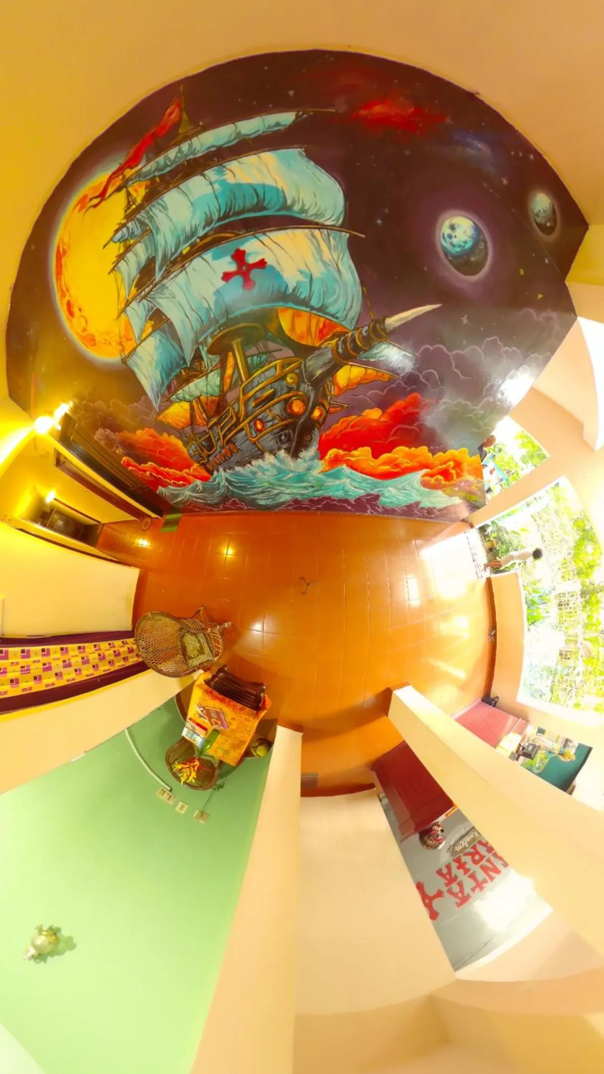 Restaurant/places to eat in Santa Maria Hostel Kovalam