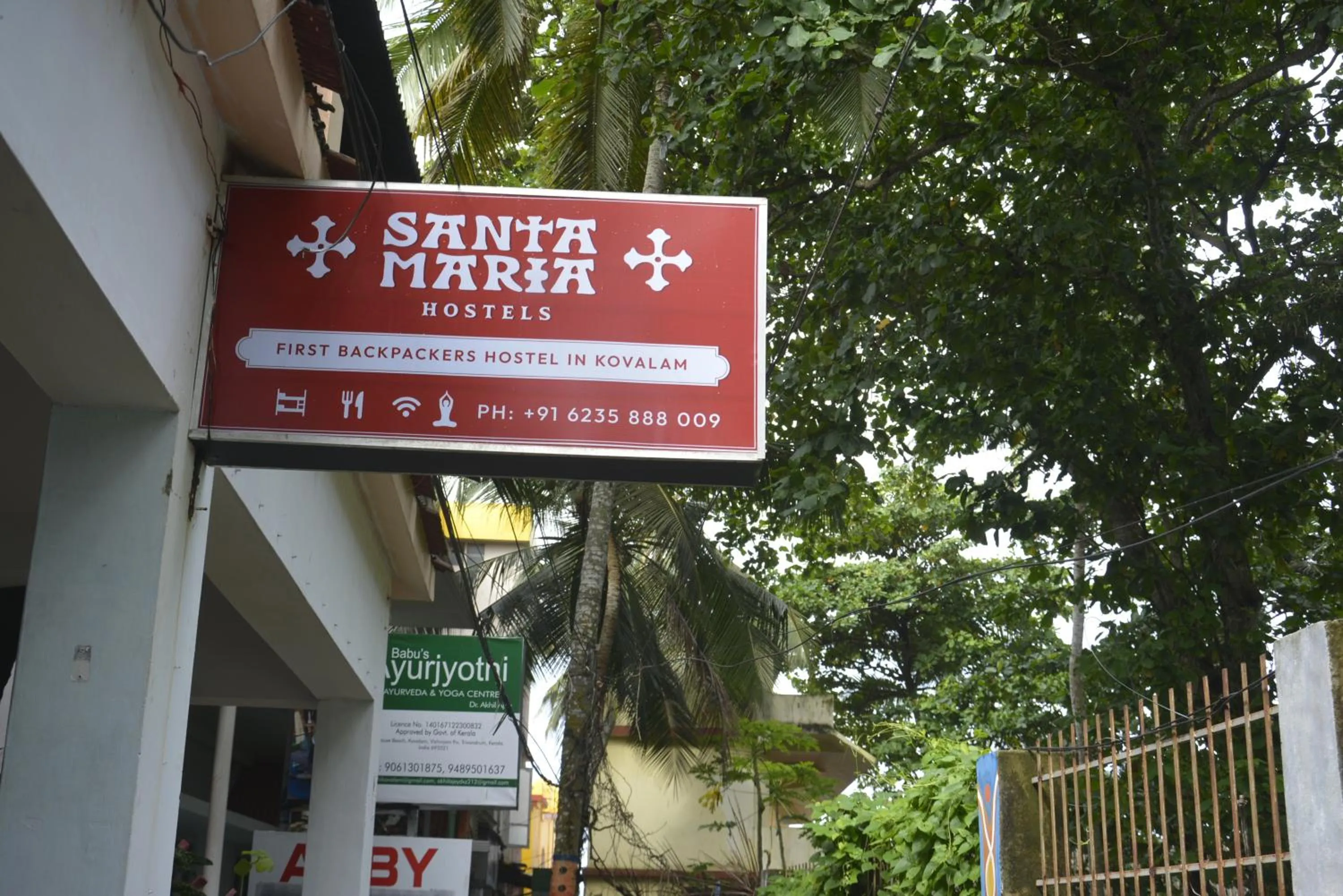Property logo or sign in Santa Maria Hostel Kovalam