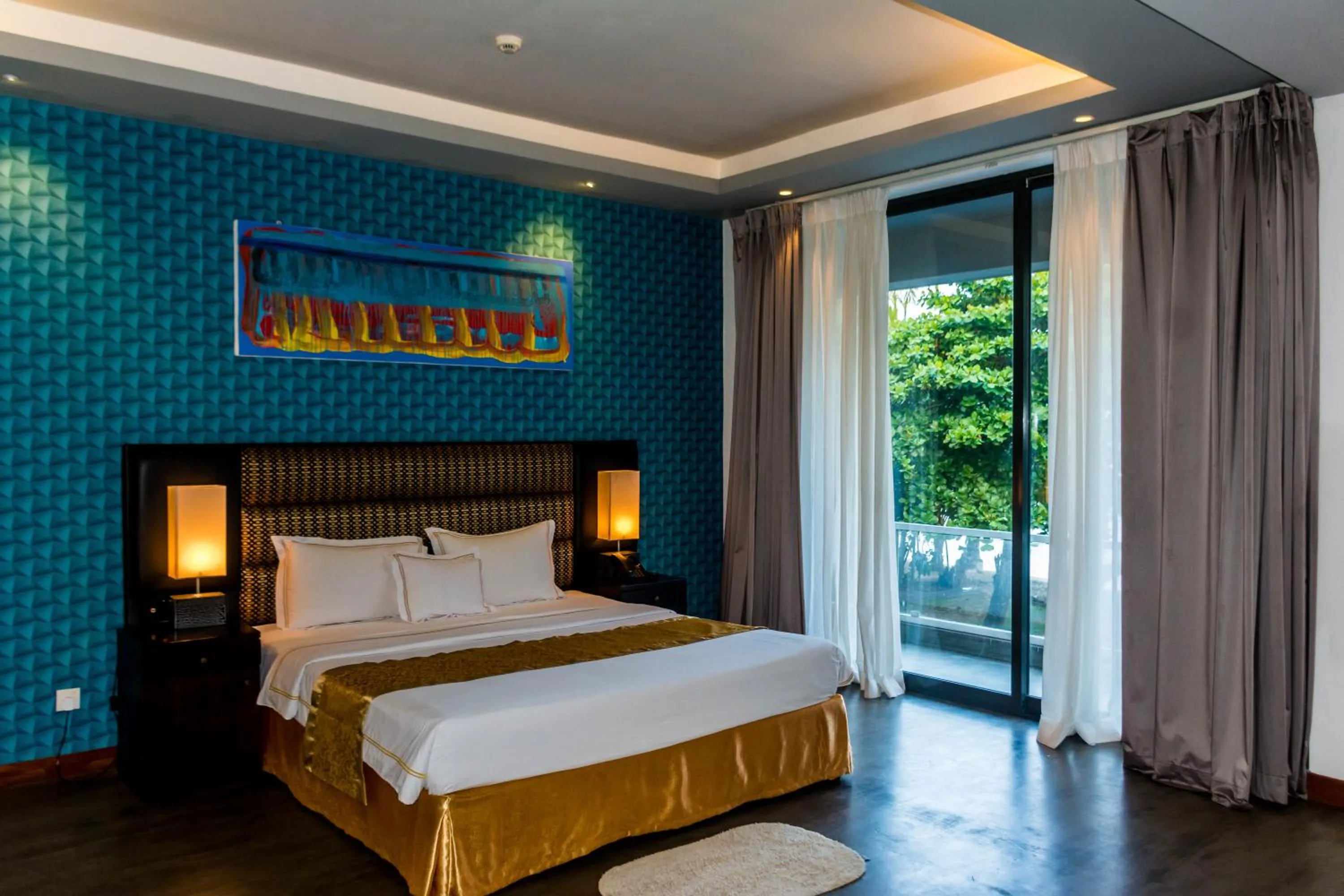 Bed in Golden Pearl Tangalle Beach