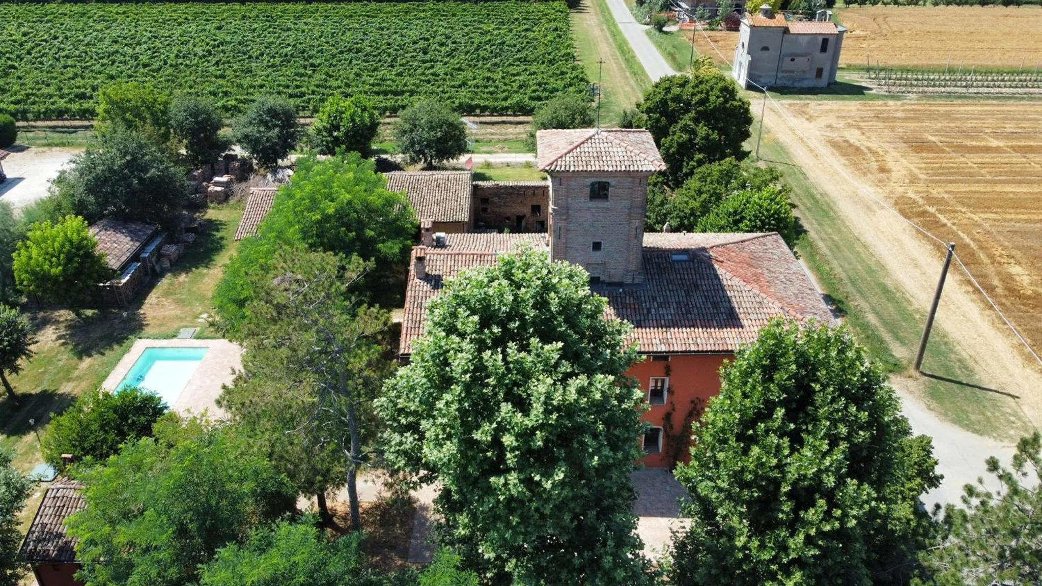Bird's eye view in Tenuta Torre Diana