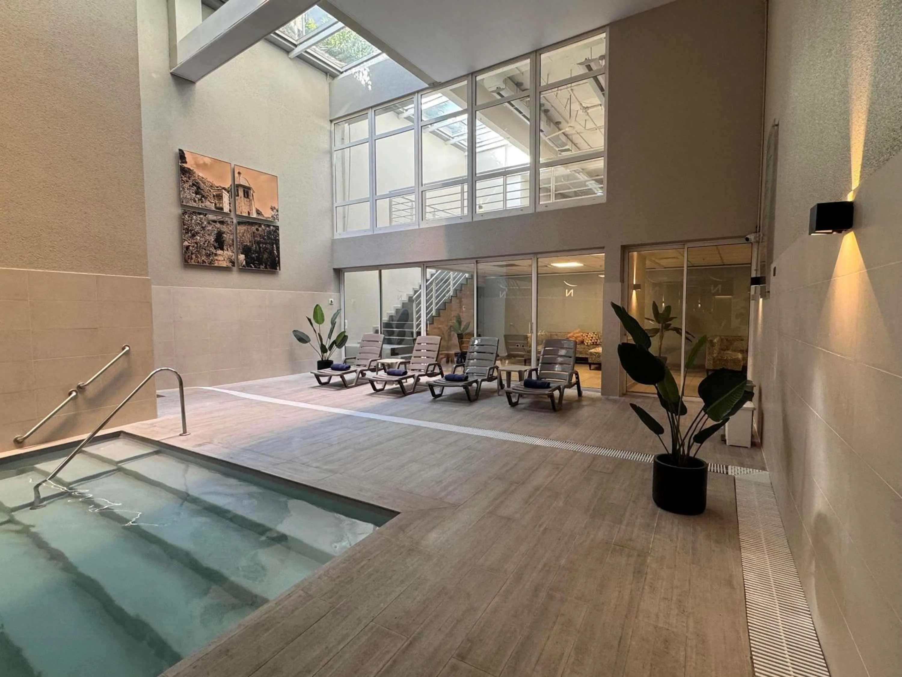 Pool view in Novotel Santiago Vitacura