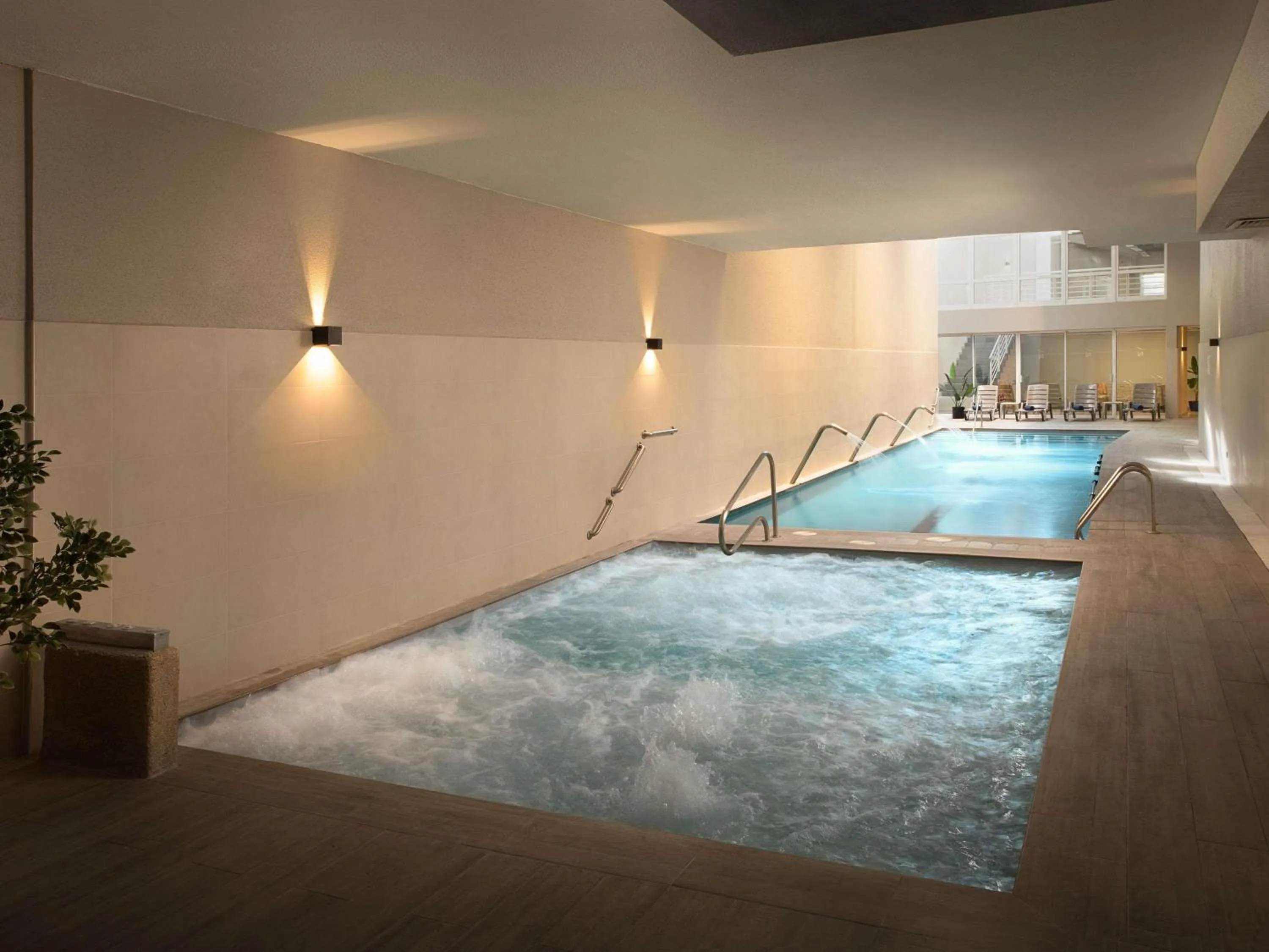 Pool view in Novotel Santiago Vitacura