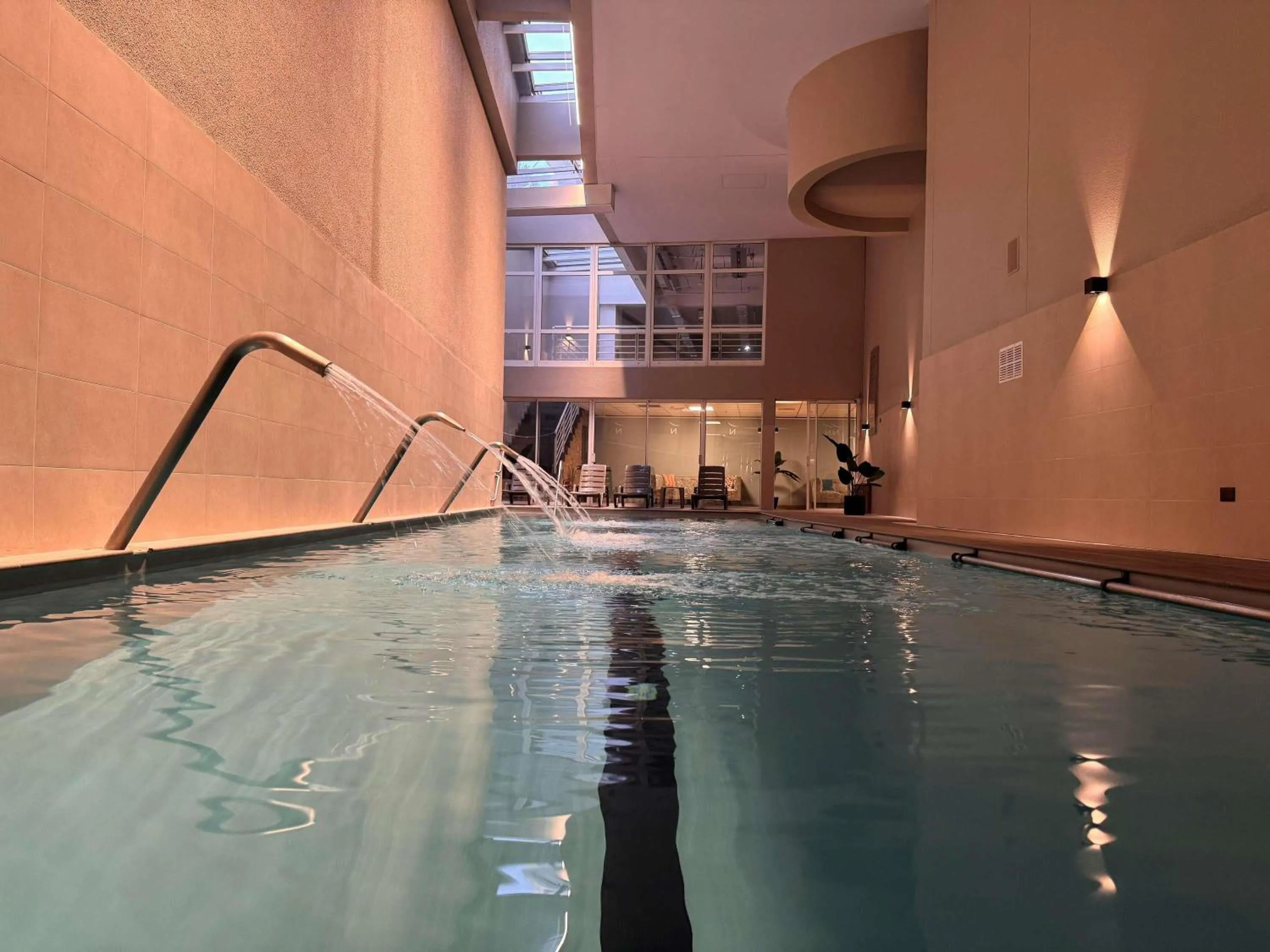 Pool view in Novotel Santiago Vitacura