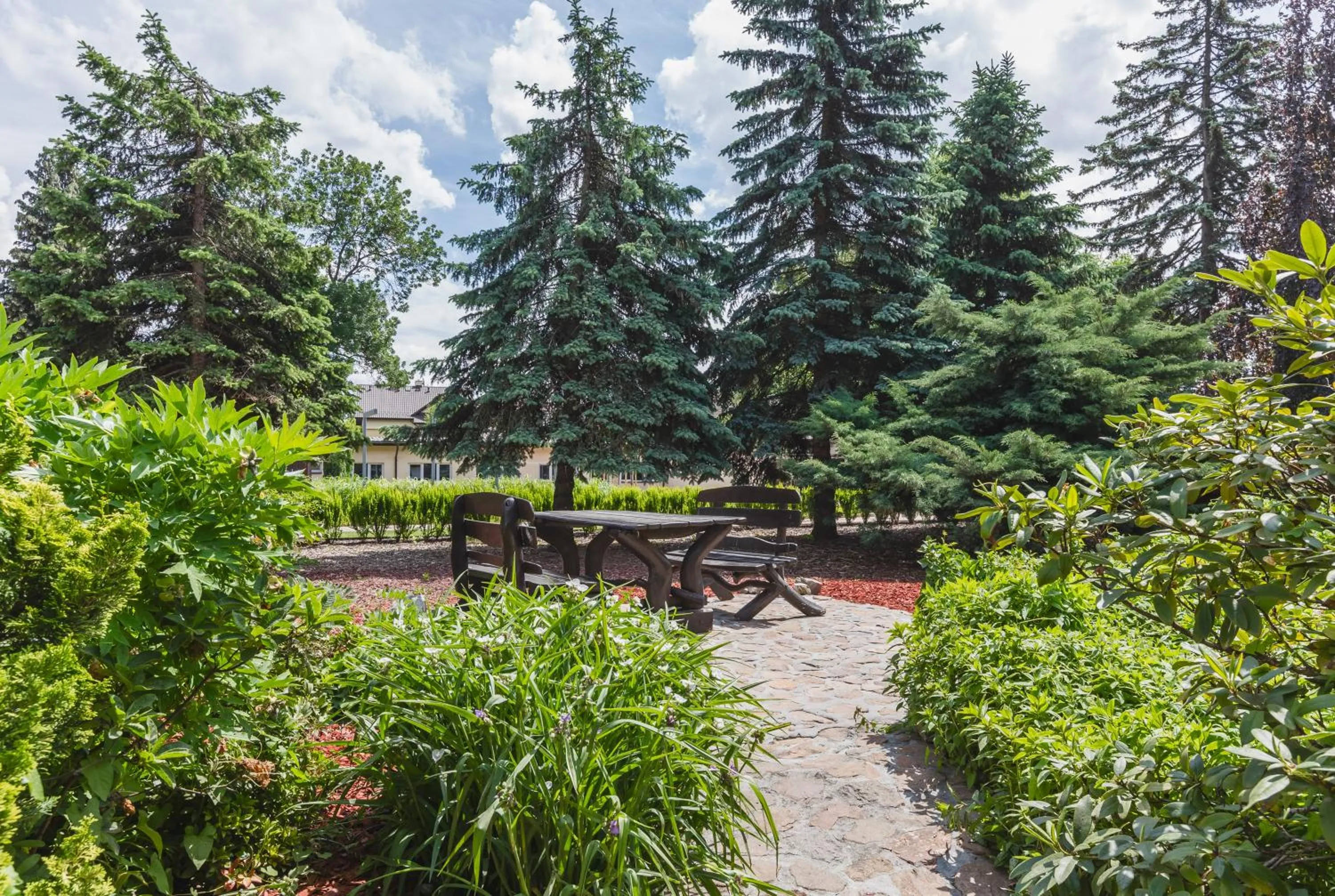 Garden in Hostel Biały Dom