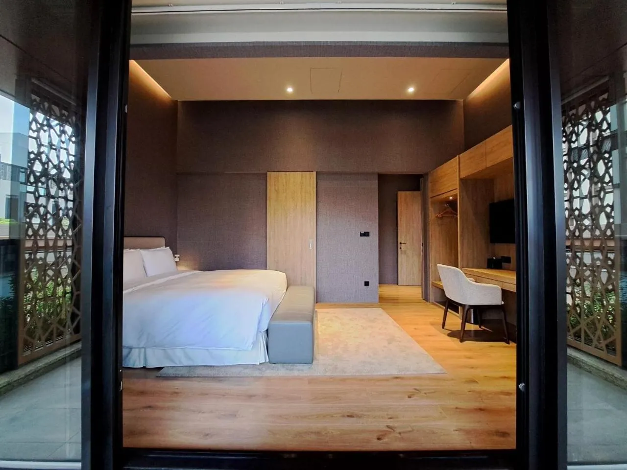 Bed in Boutech Wuri Village Hotel