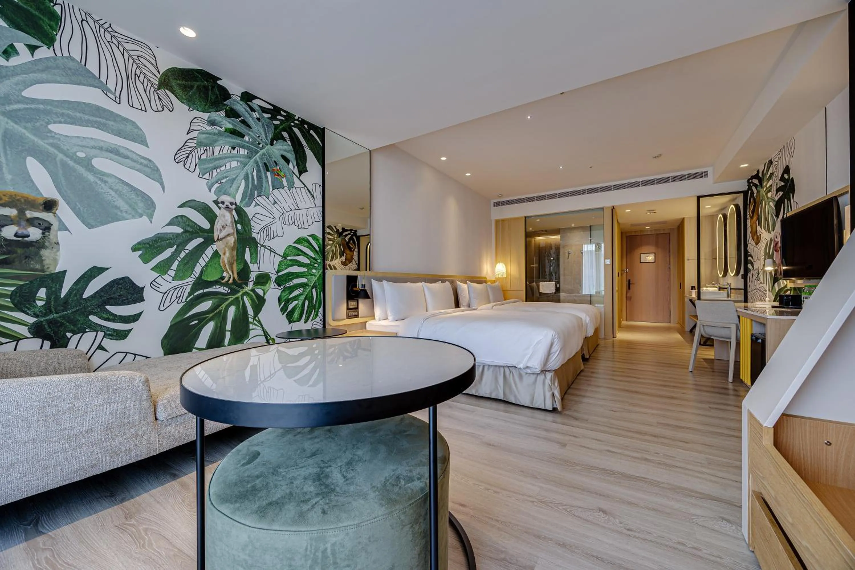 Bed in Boutech Wuri Village Hotel