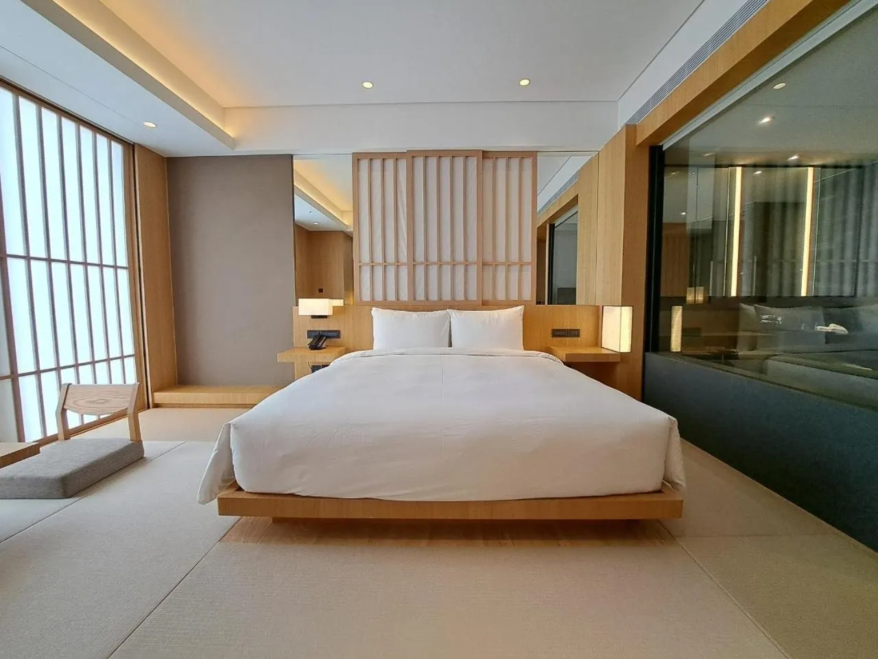 Bed in Boutech Wuri Village Hotel