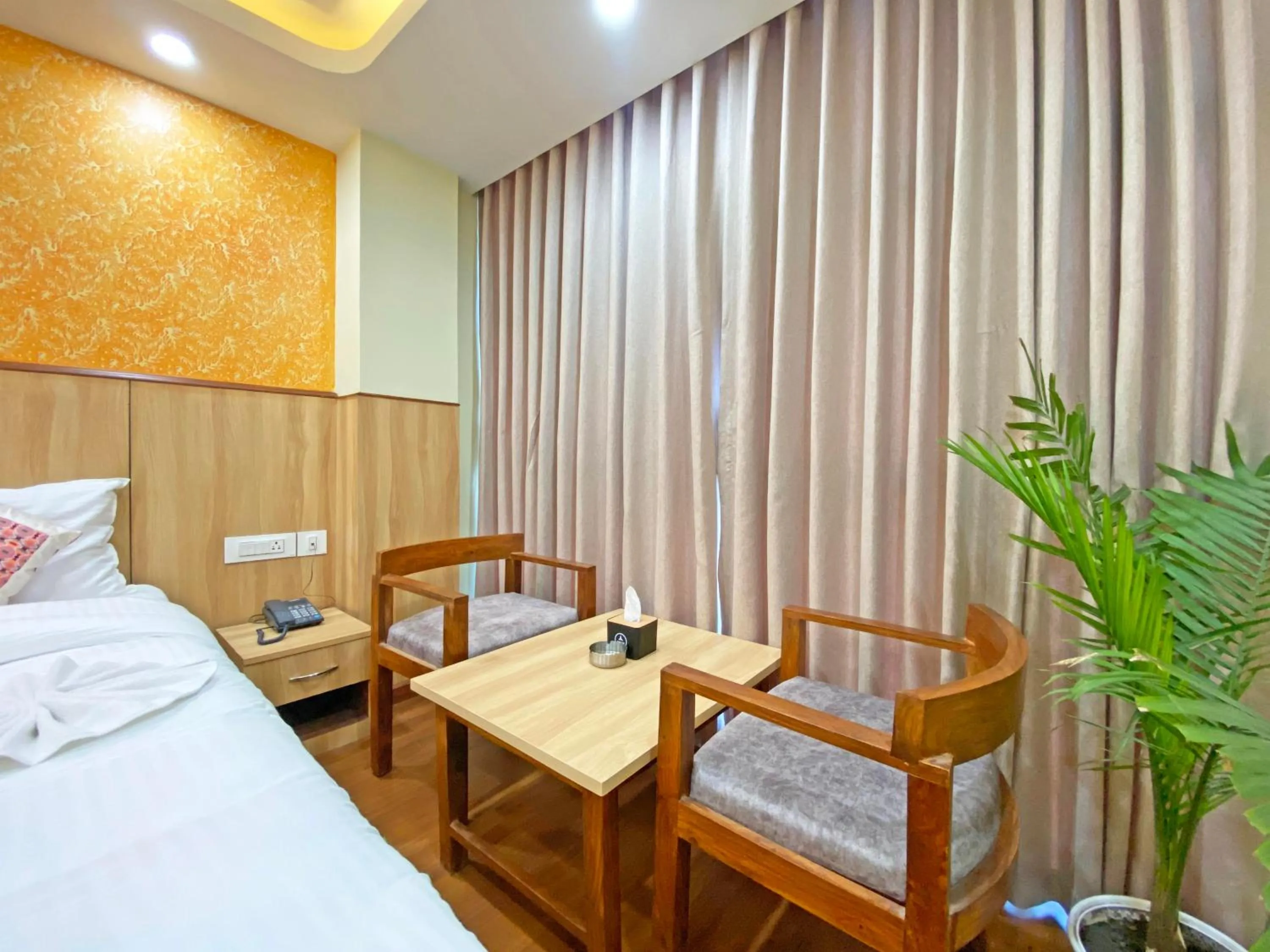 Bed in Hotel Lumbini Airport