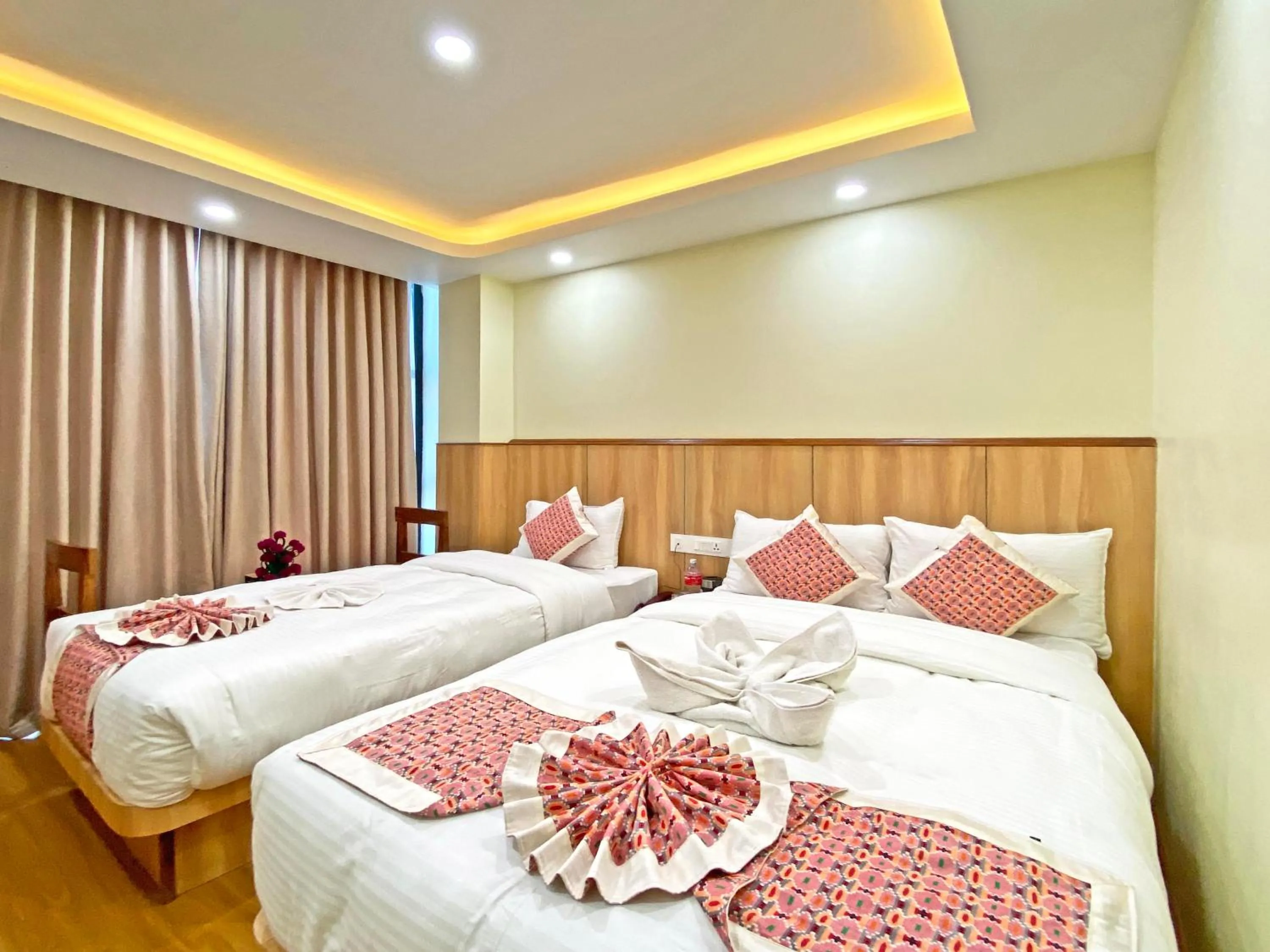 Bed in Hotel Lumbini Airport