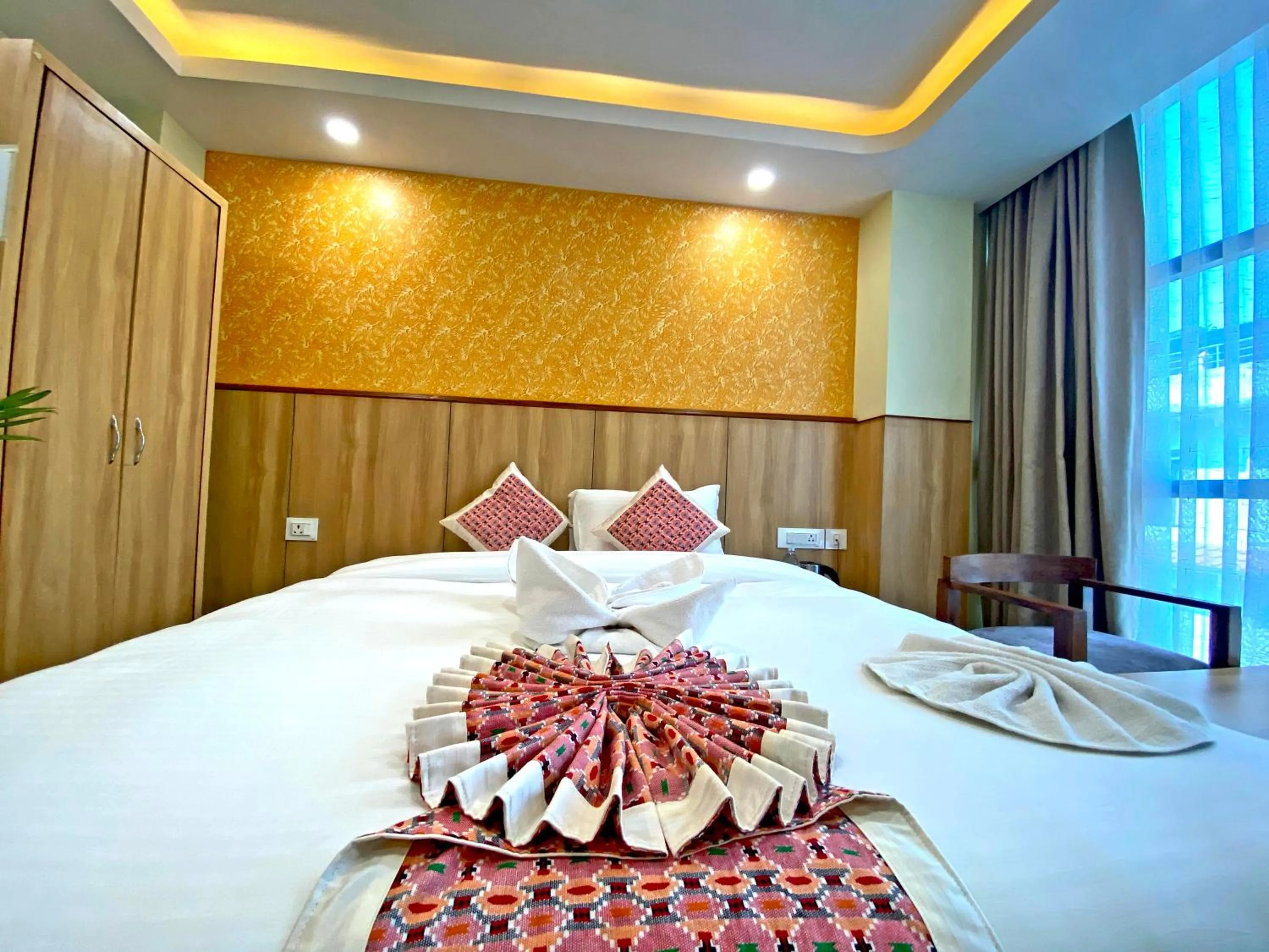 Bed in Hotel Lumbini Airport