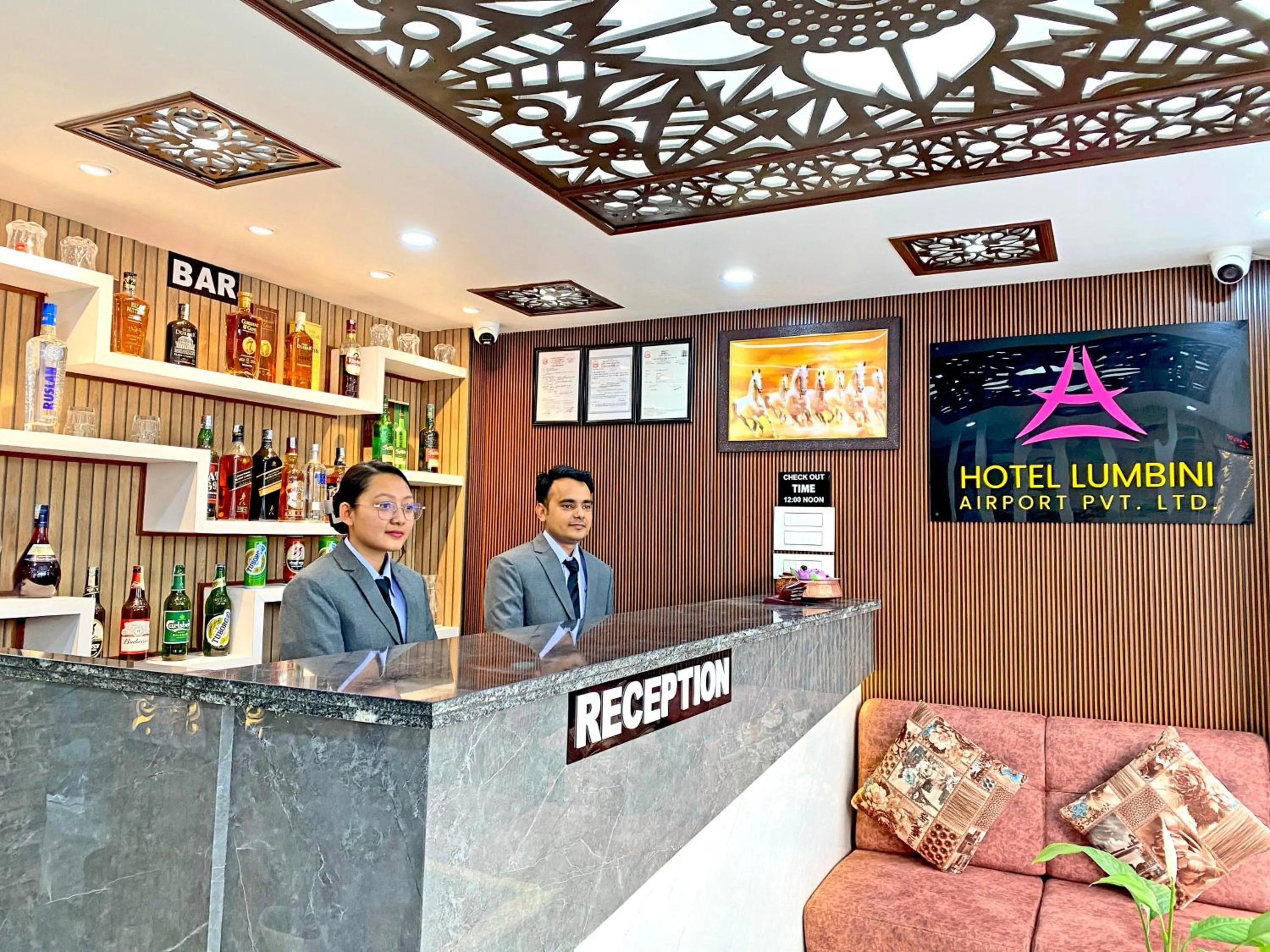 Lobby or reception in Hotel Lumbini Airport