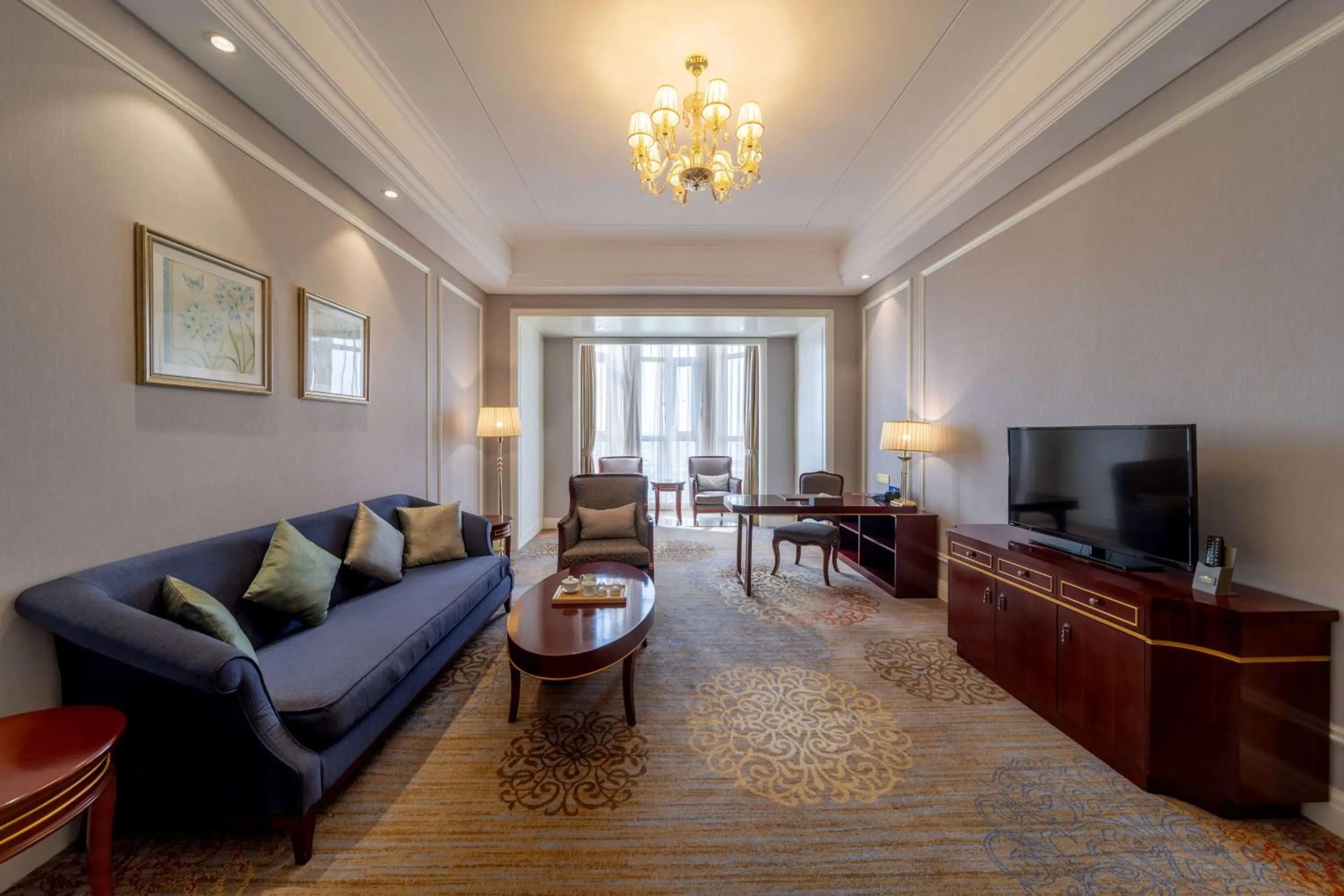 Bed in Howard Johnson Junhe Hot Springs Resort Beijing北京君和豪生温泉酒店