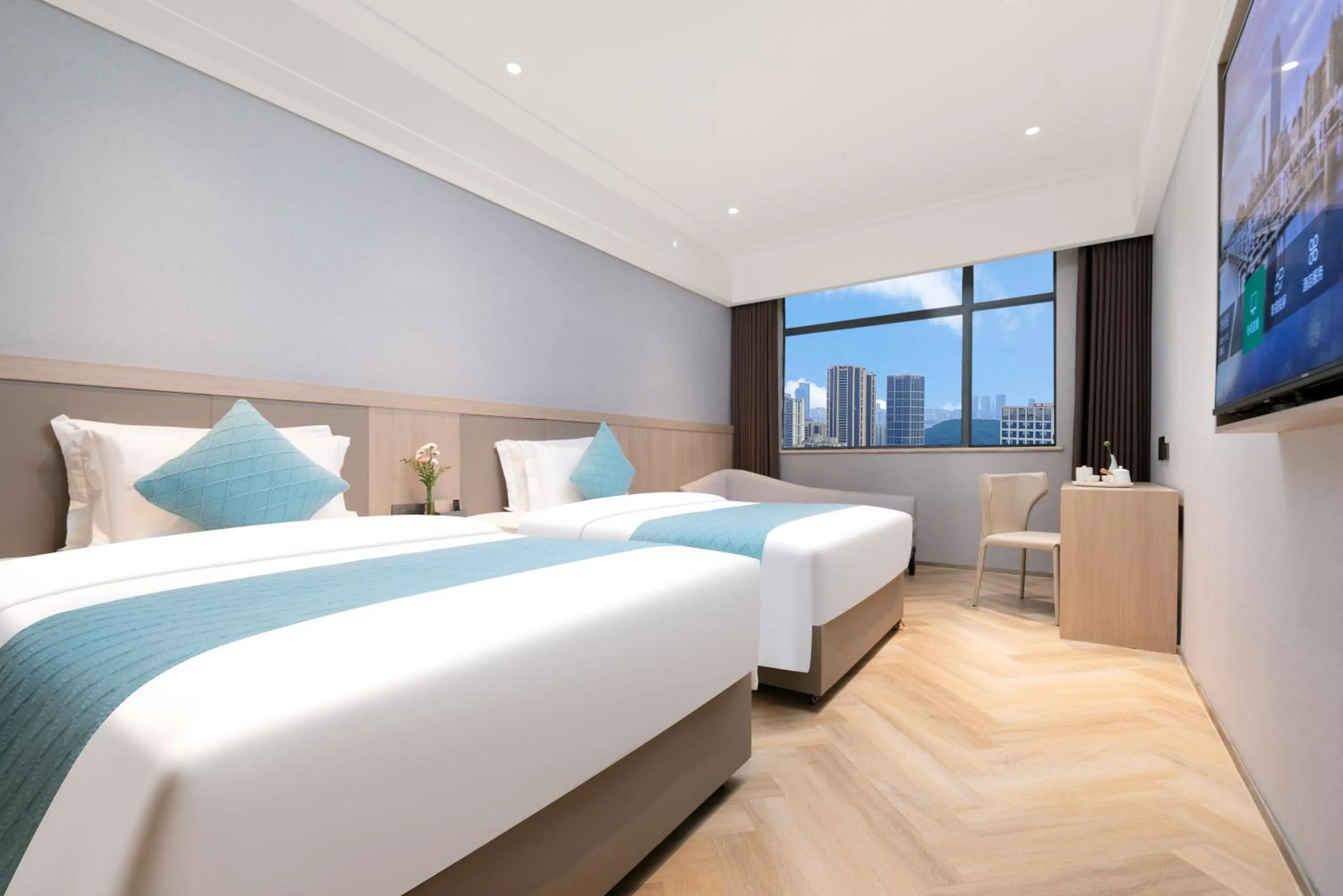 Bed in Ramada by Wyndham Wuhan Wangjiawan