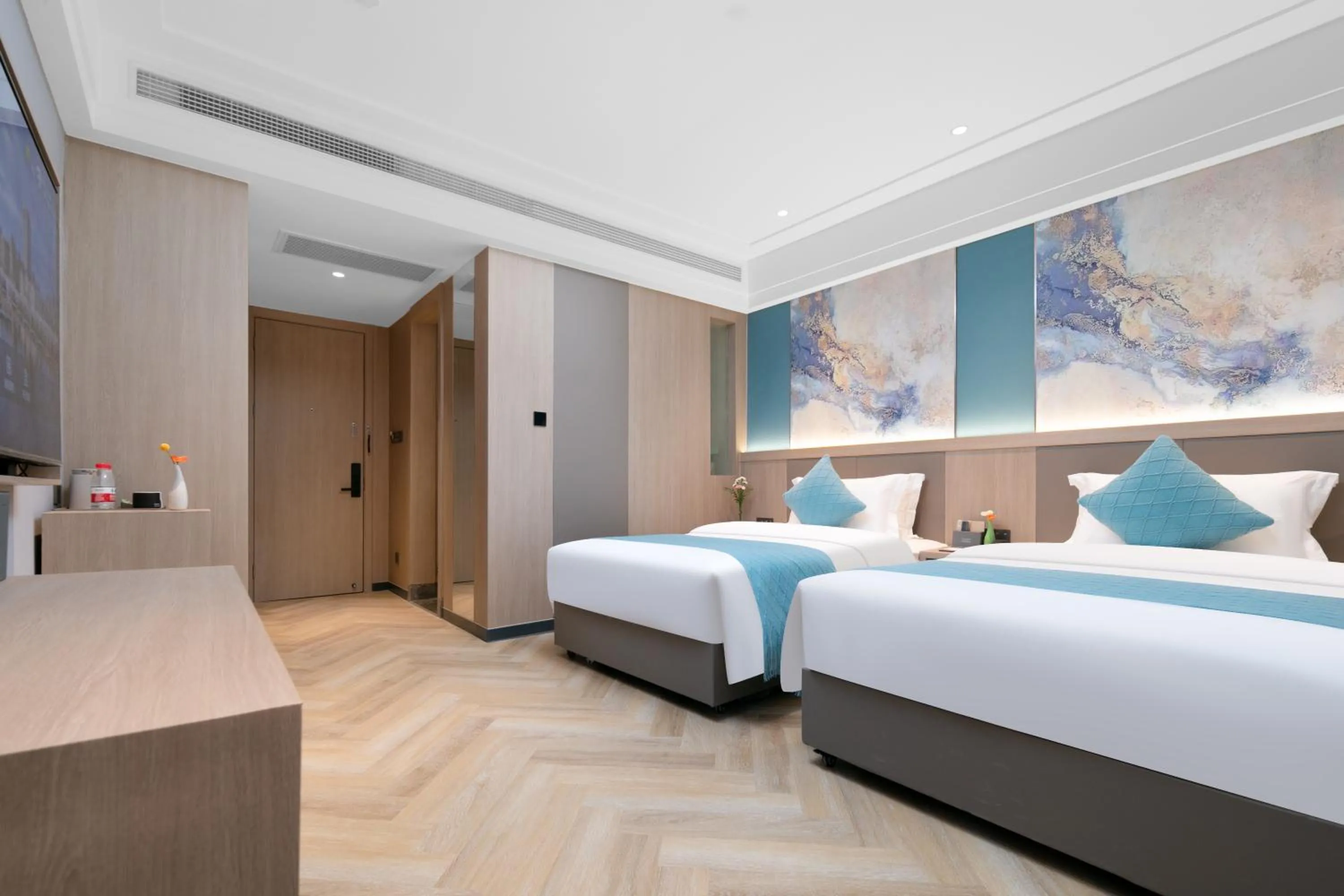 Bed in Ramada by Wyndham Wuhan Wangjiawan