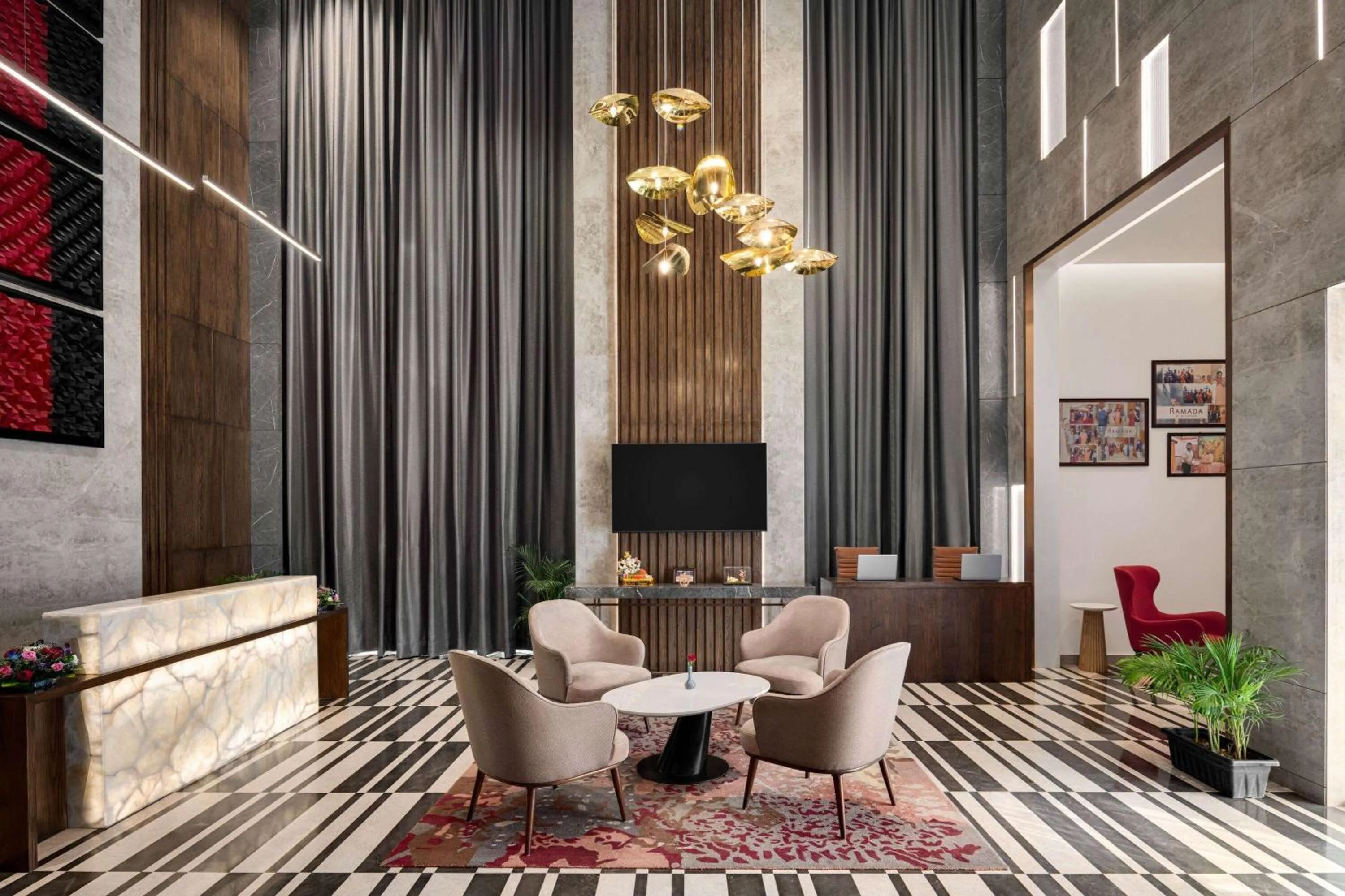 Lobby or reception in Ramada by Wyndham Gorakhpur Gorakhnath Mandir Road