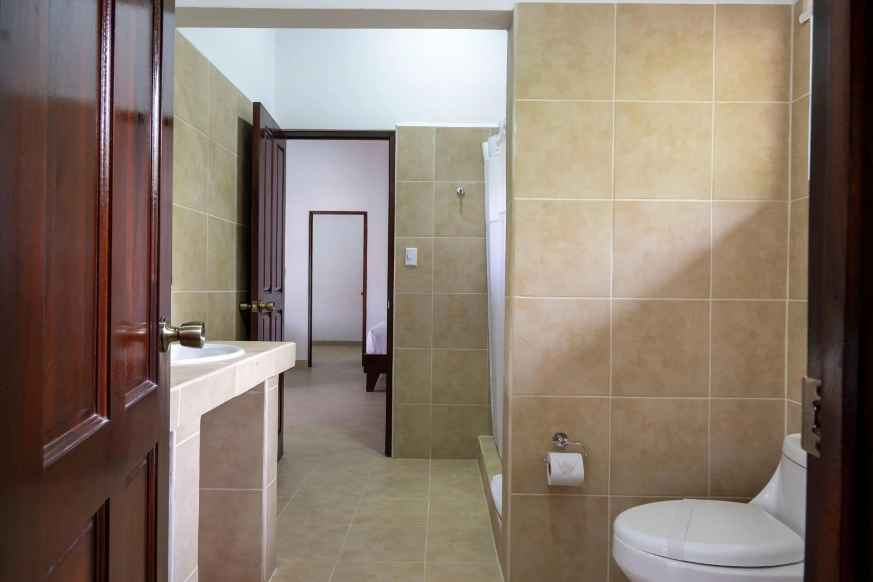 Bathroom in Fuego del Sol Beachfront Hotel