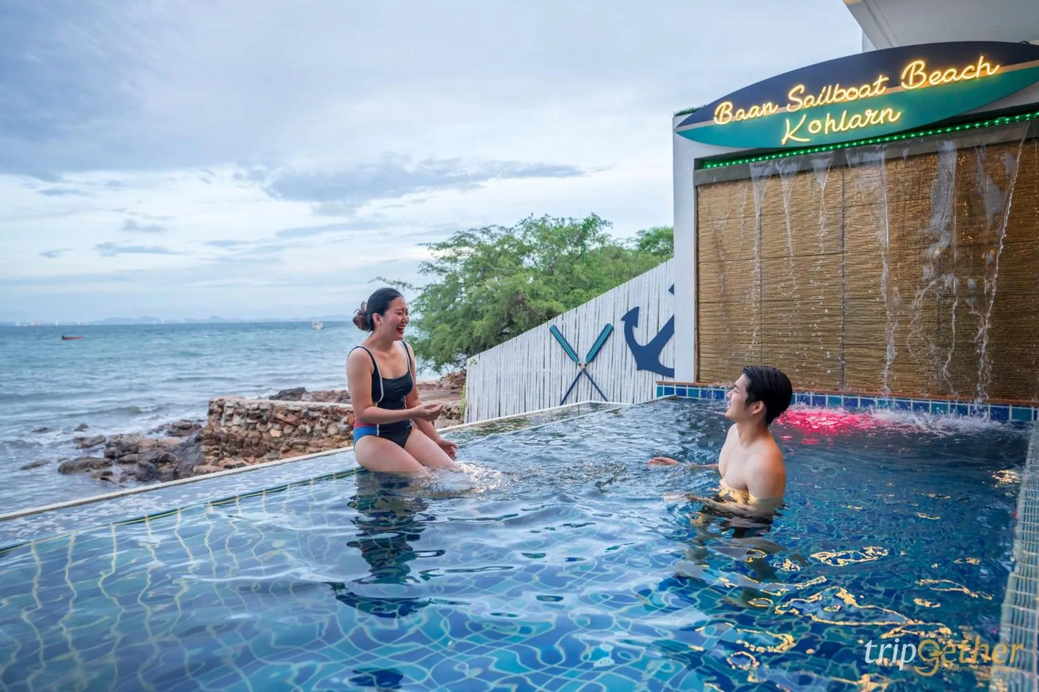 Natural landscape in Baan Sailboat Beach Kohlarn