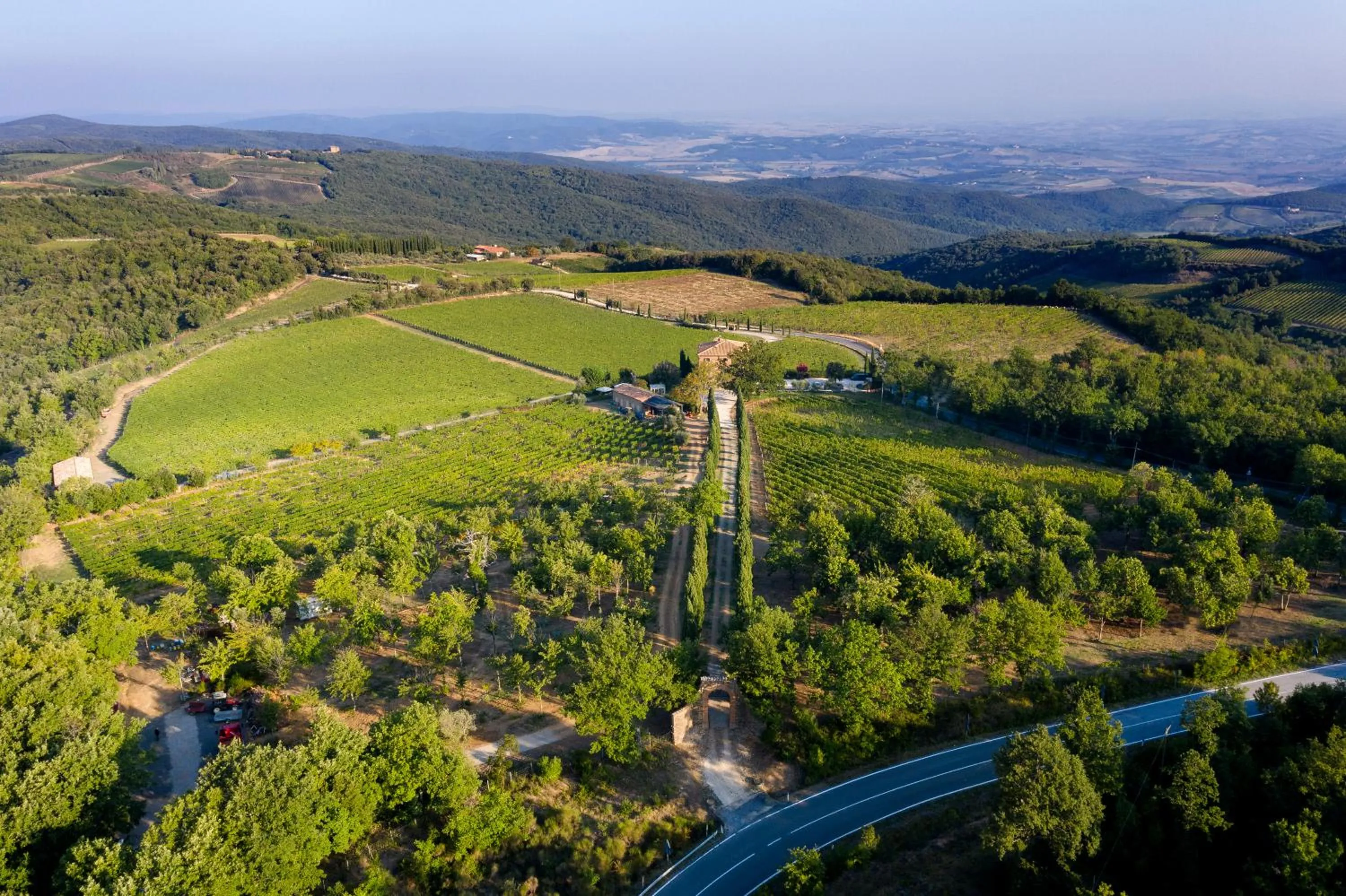 Bird's eye view in Villa Le Prata - Residenza del Vescovo - Cantina & Relais