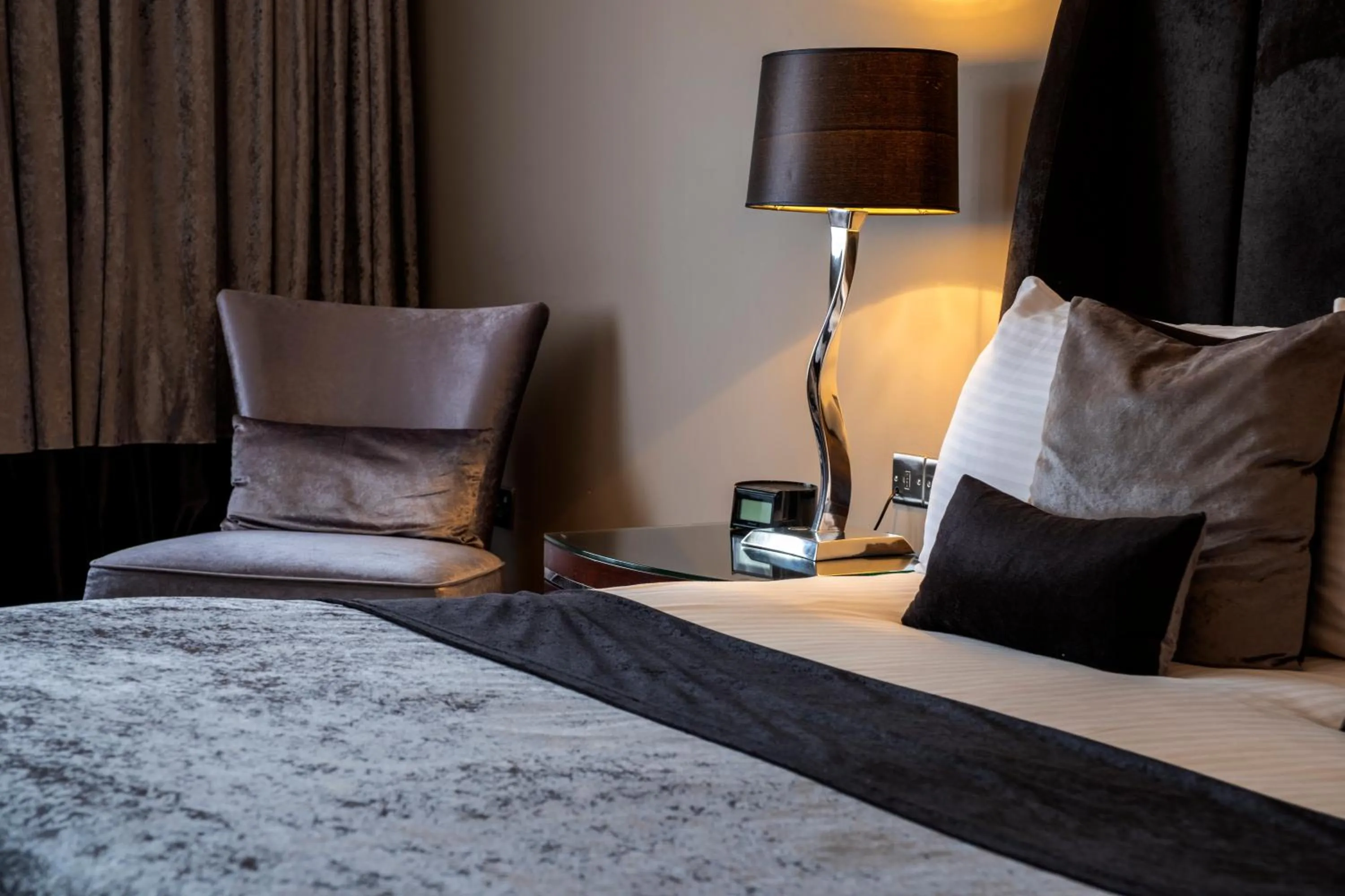 Bed in Derwent Manor Boutique Hotel