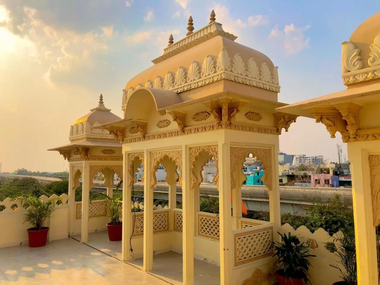 Balcony/Terrace in Hotel Indergarh Heritage