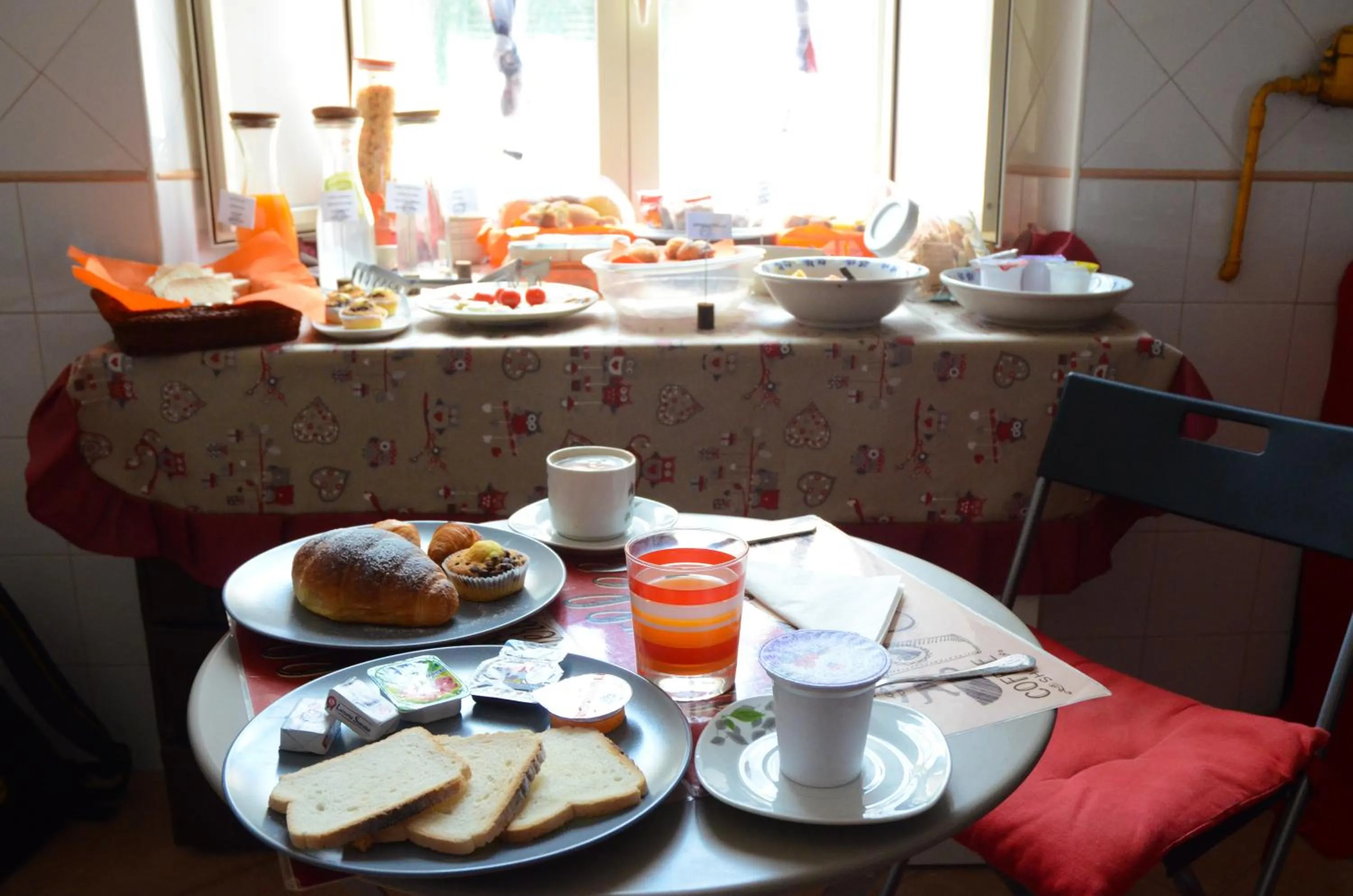 Buffet breakfast in B&B Tecla