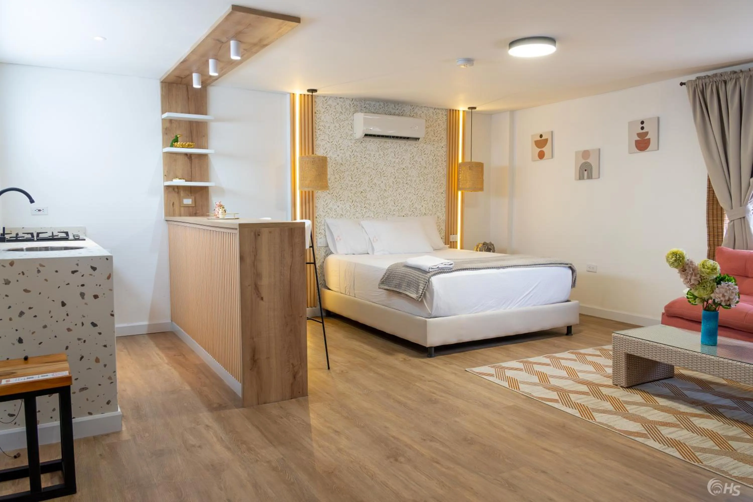 Bed in Casana Rosa Hotel