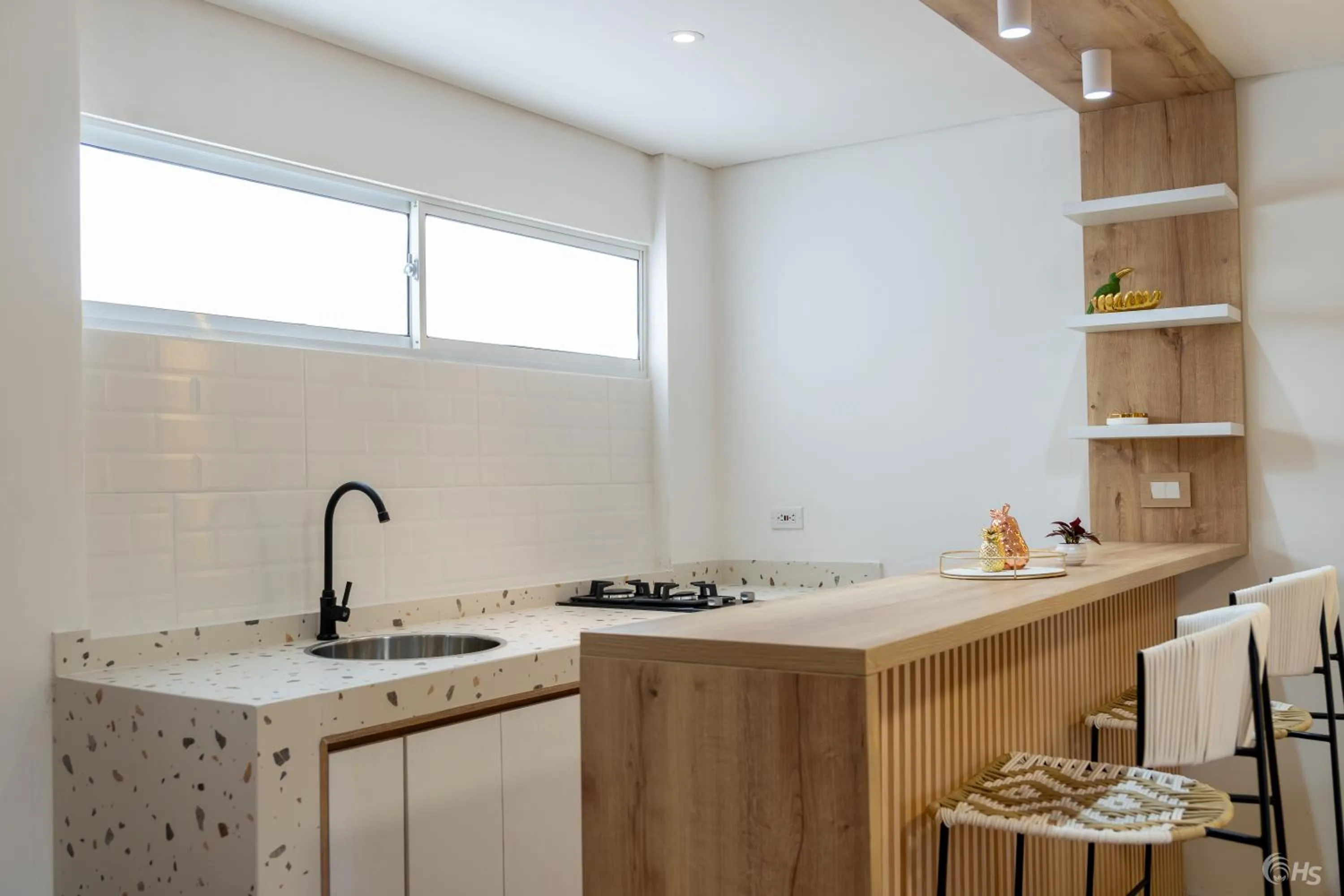Kitchen or kitchenette in Casana Rosa Hotel