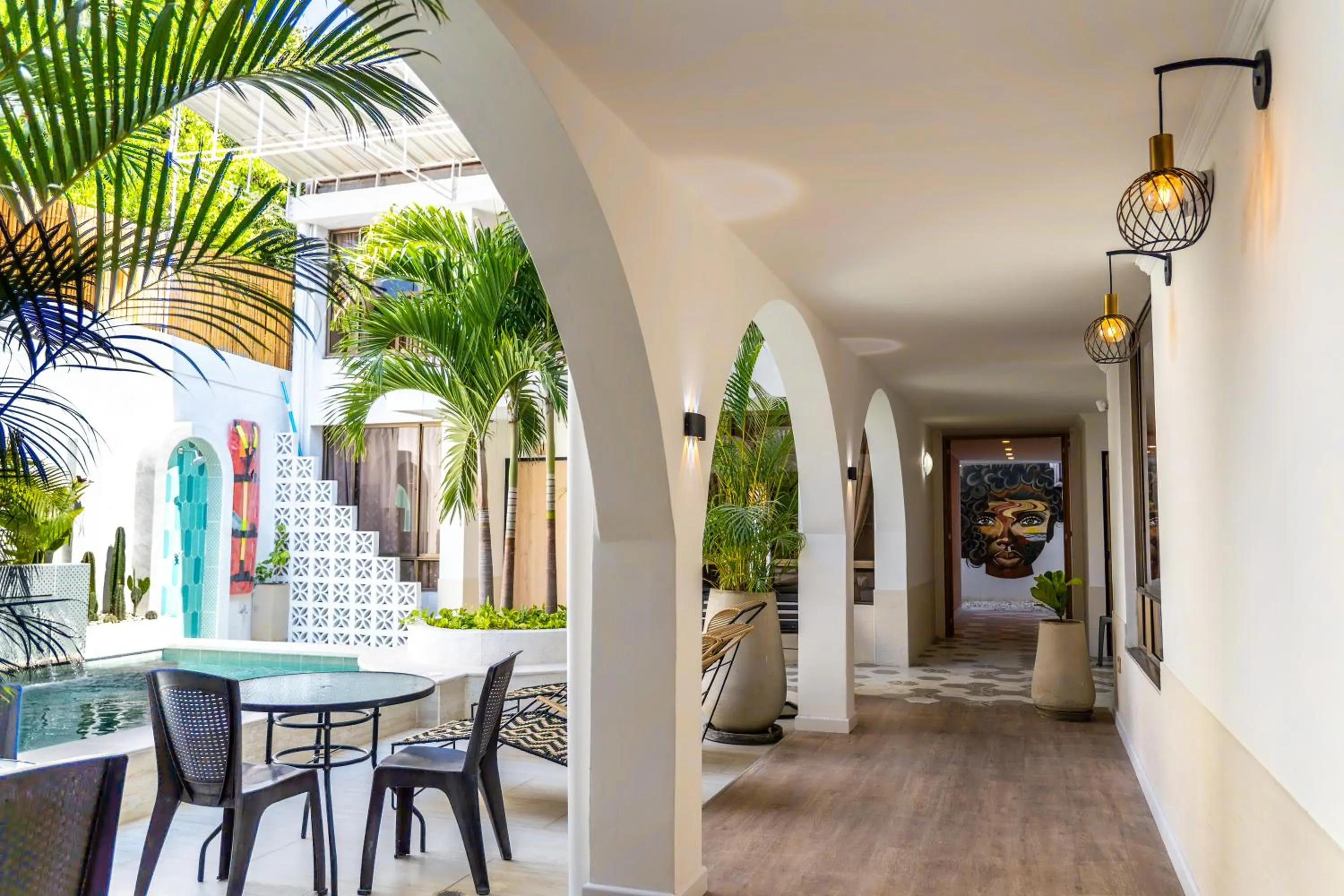 Patio in Casana Rosa Hotel