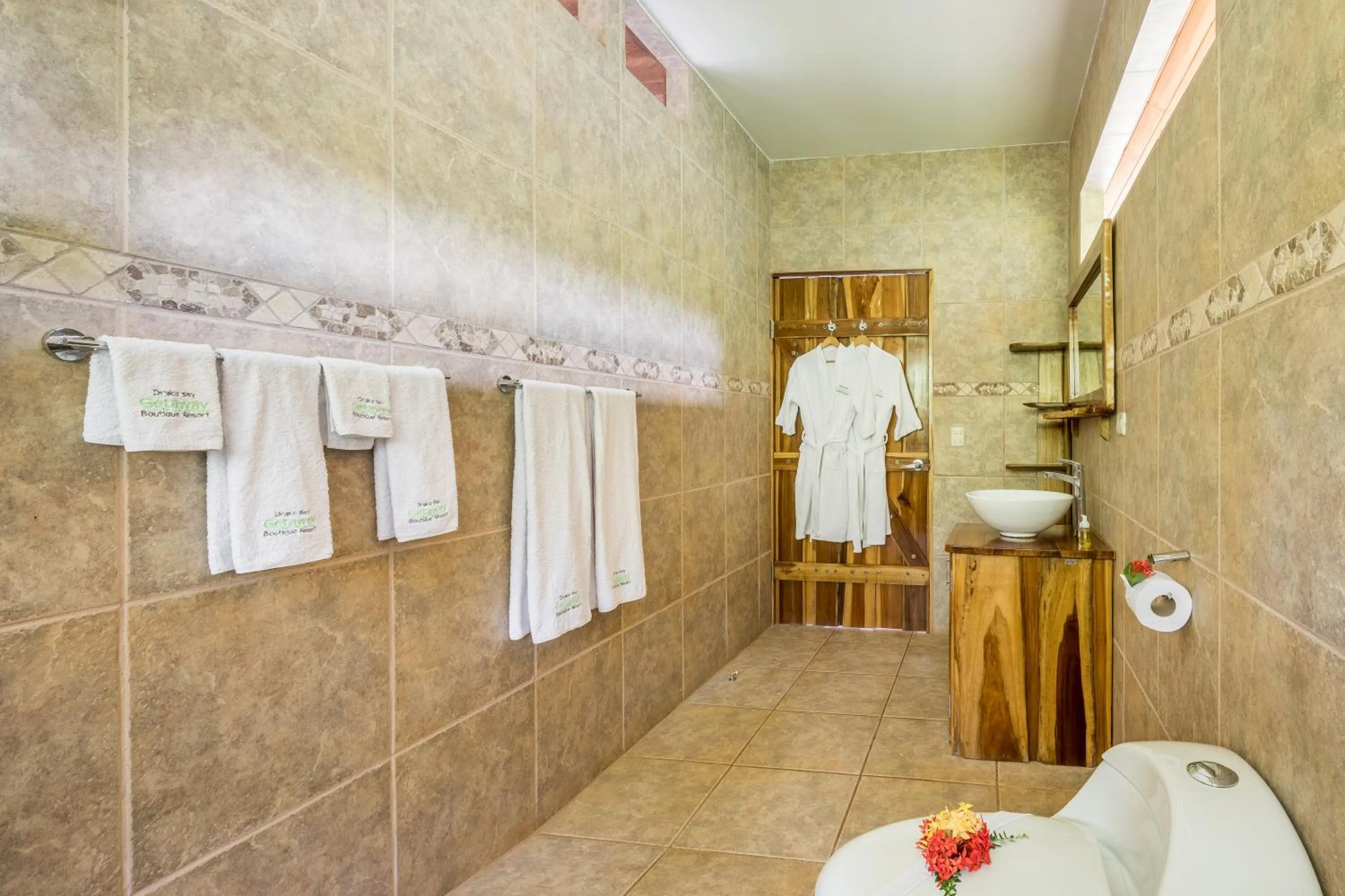 Shower in Drake Bay Getaway Resort by Sandglass