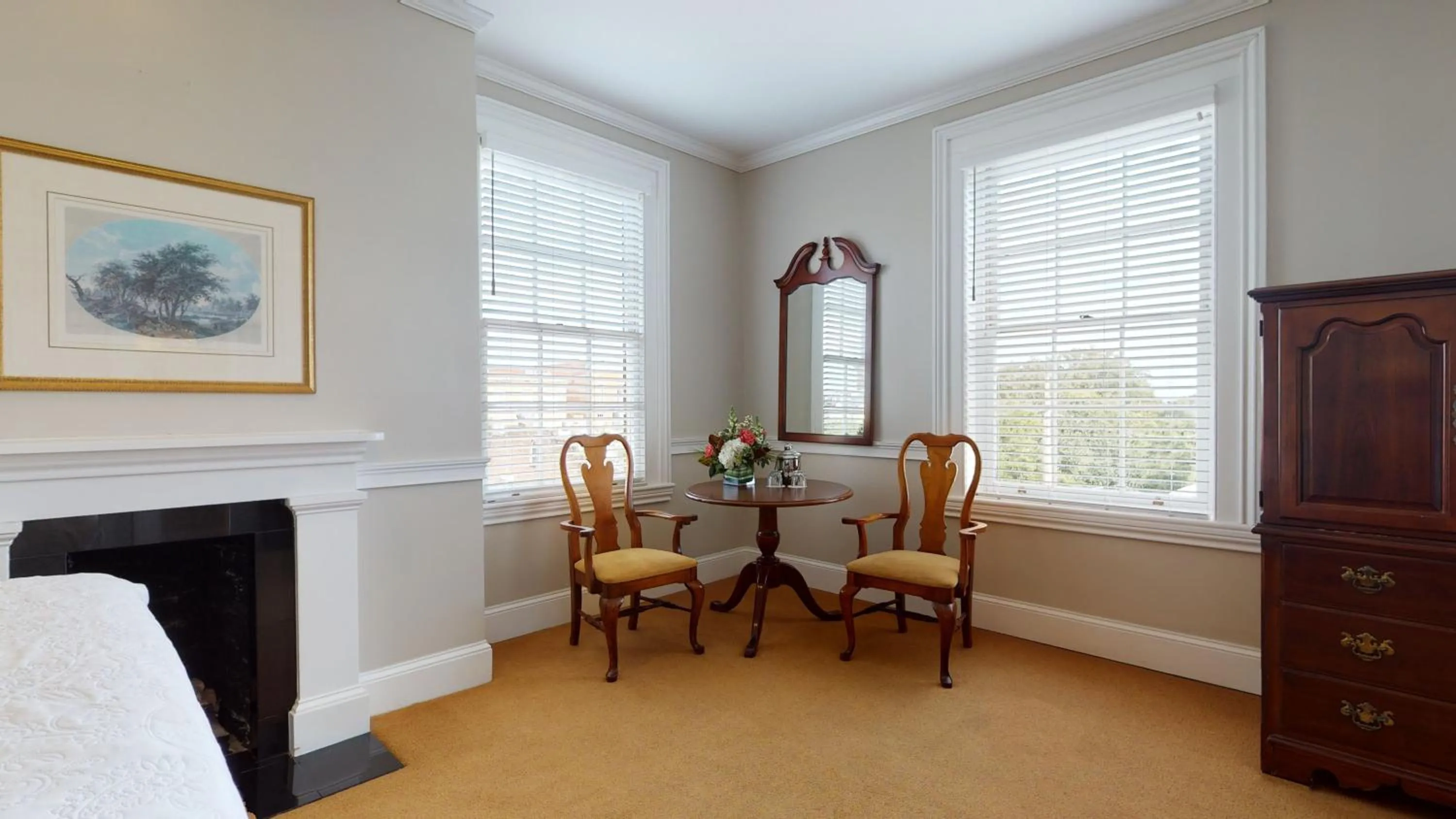 Seating area in The Presidents' Quarters Inn