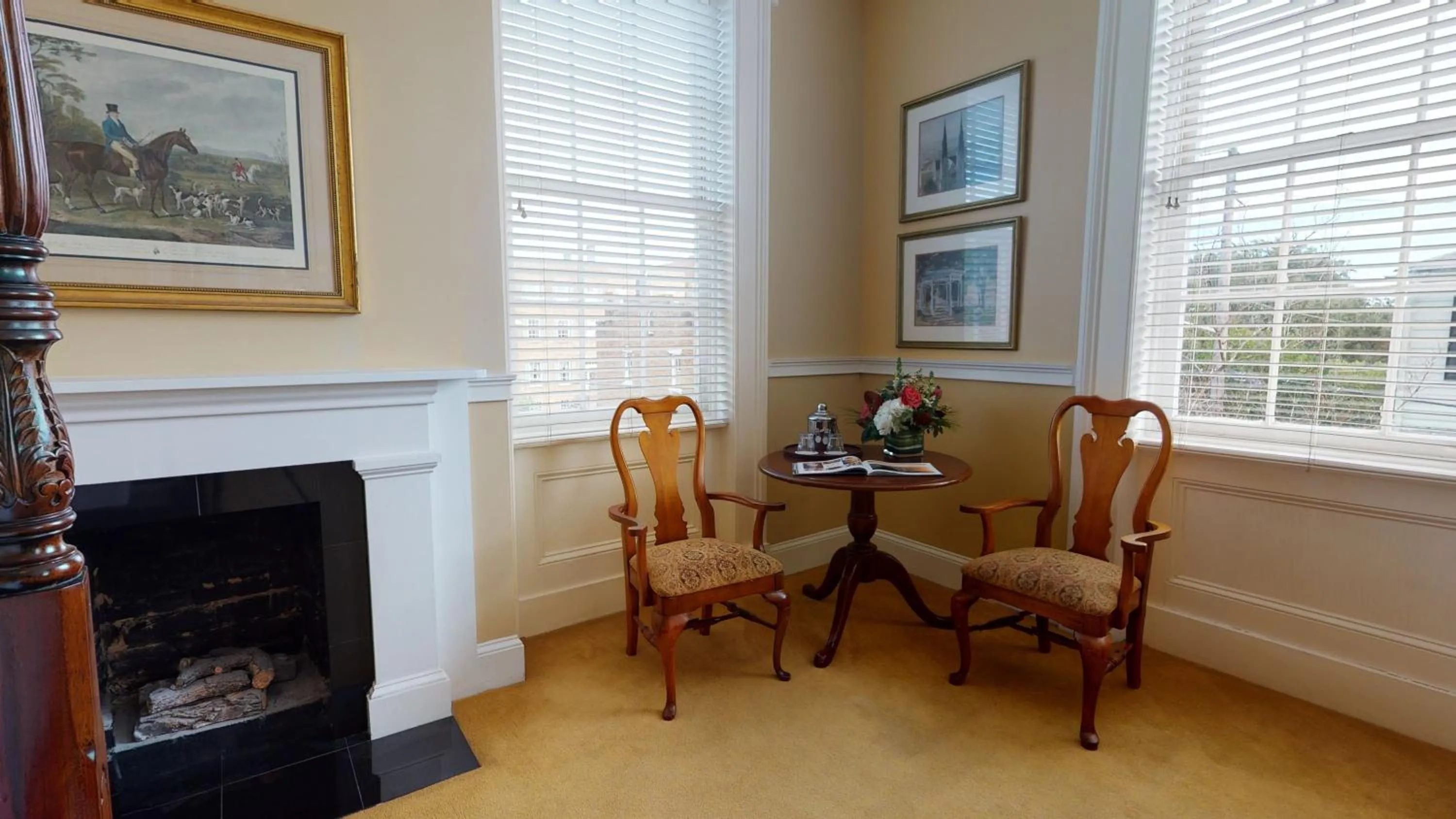 Seating area in The Presidents' Quarters Inn