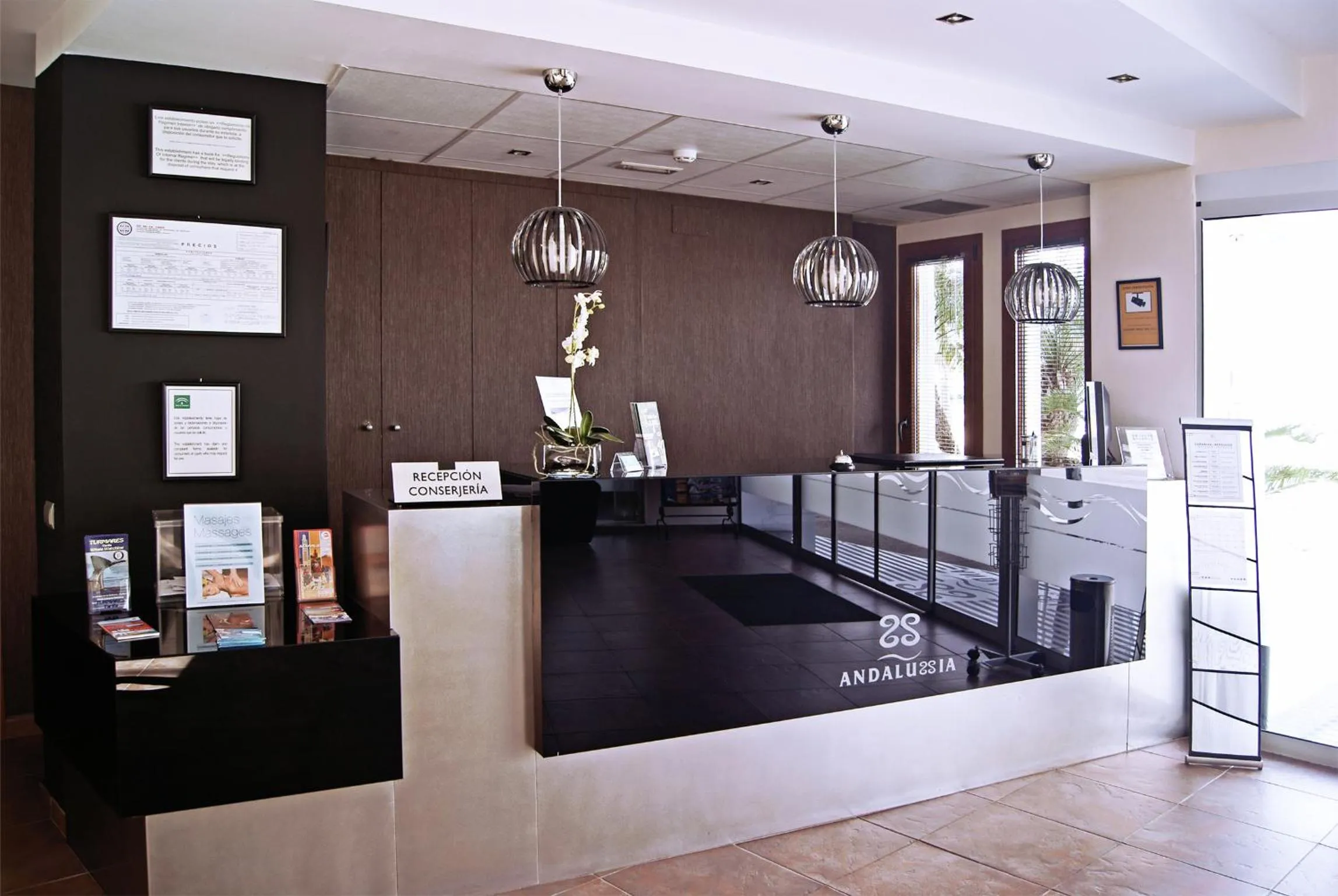 Lobby or reception in Hotel Andalussia
