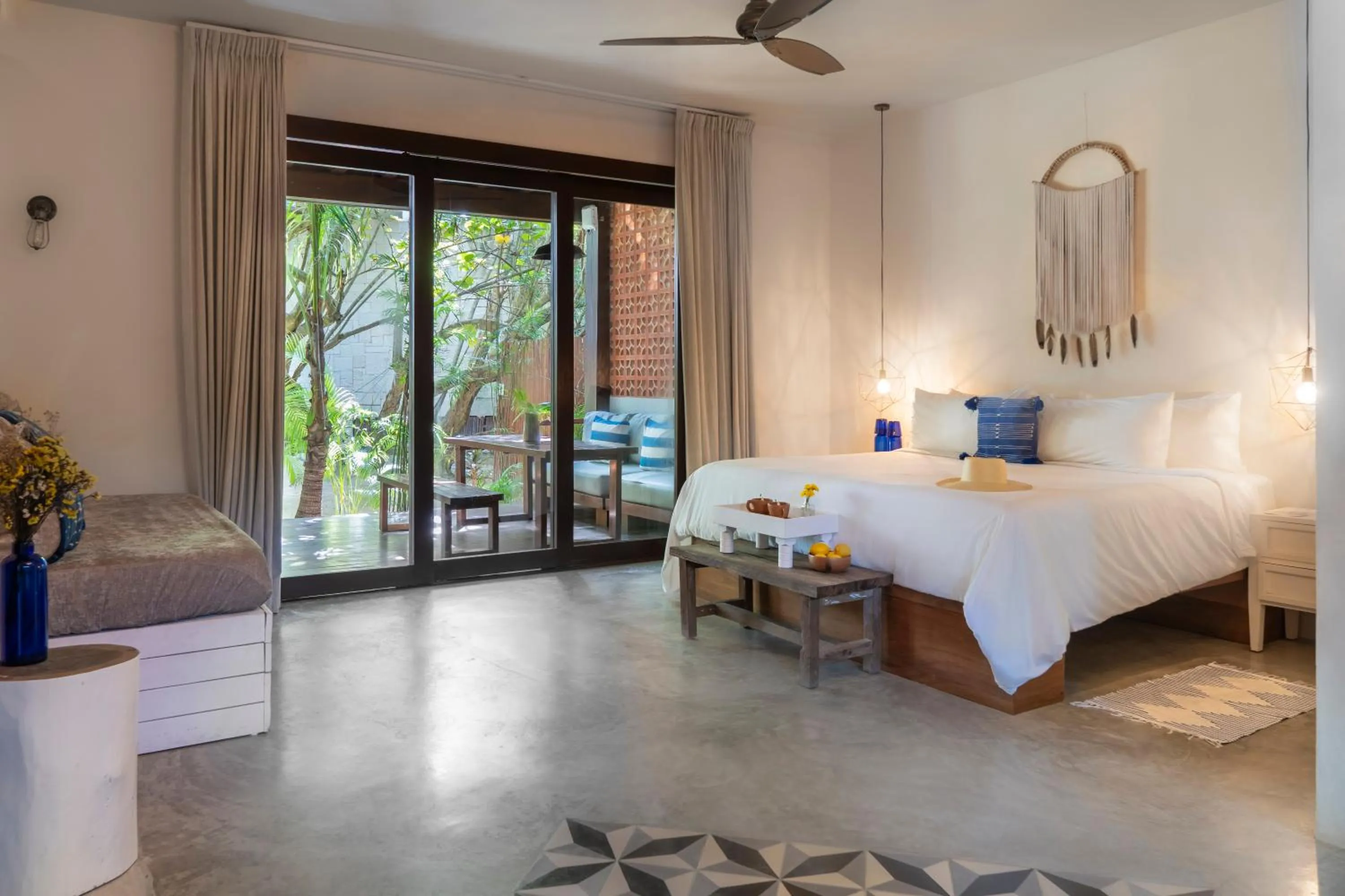 Bed in Lula Tulum, a Small Luxury Hotel