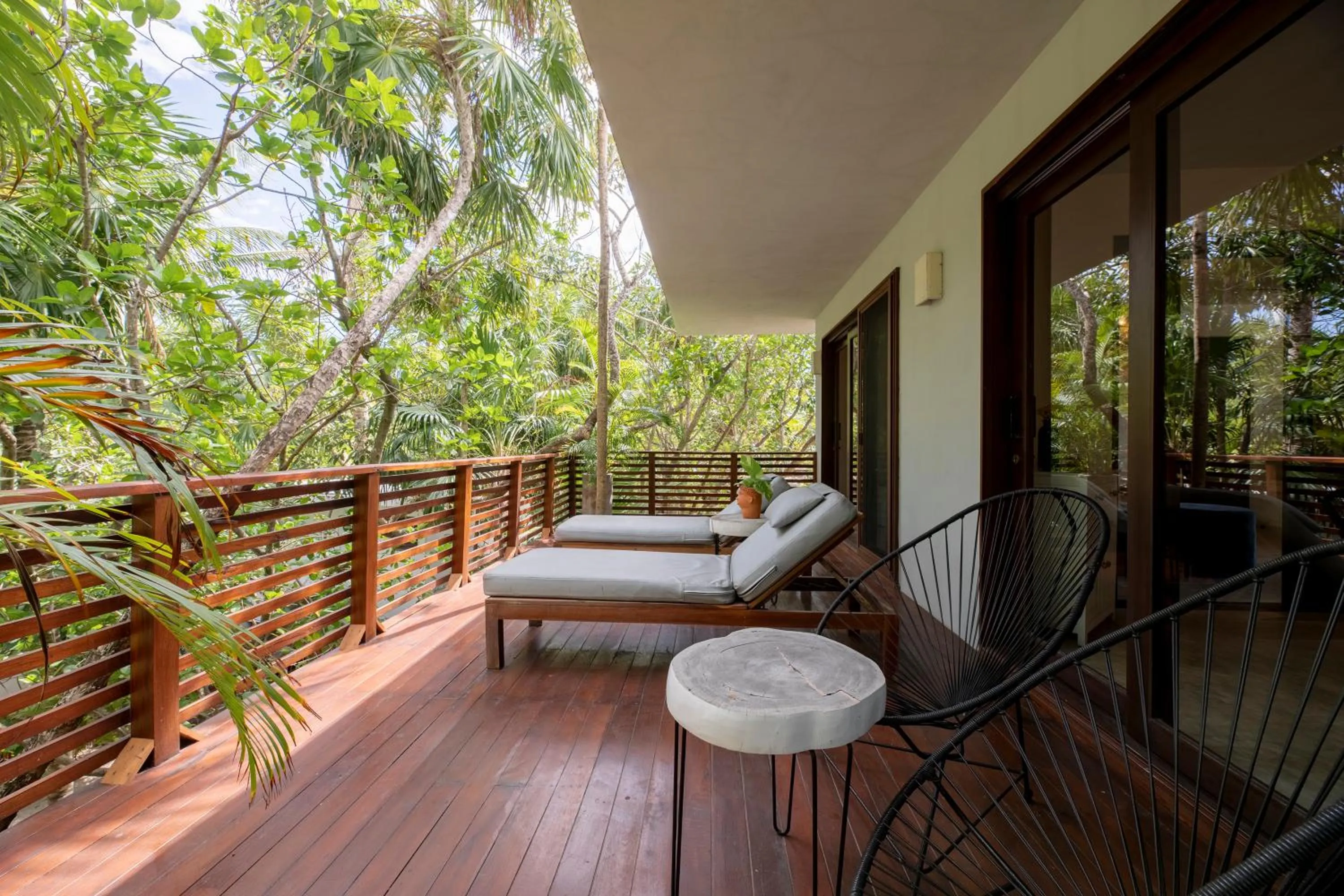 Balcony/Terrace in Lula Tulum, a Small Luxury Hotel
