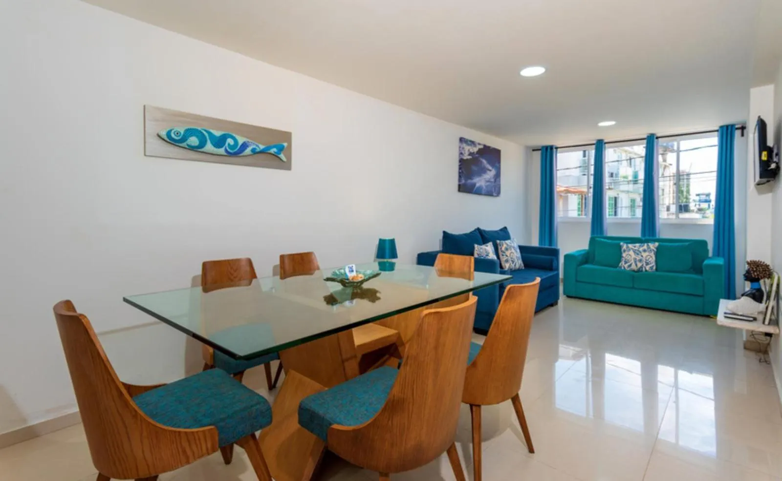 Dining area in White Coral ApartaSuites